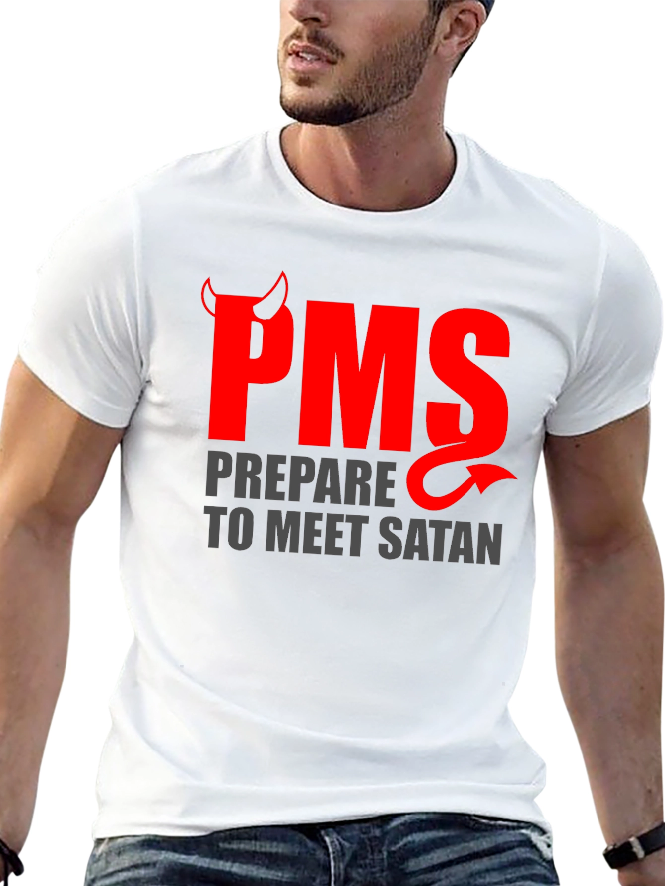 PMS Prepare to Meet Satan Graphic T-Shirt