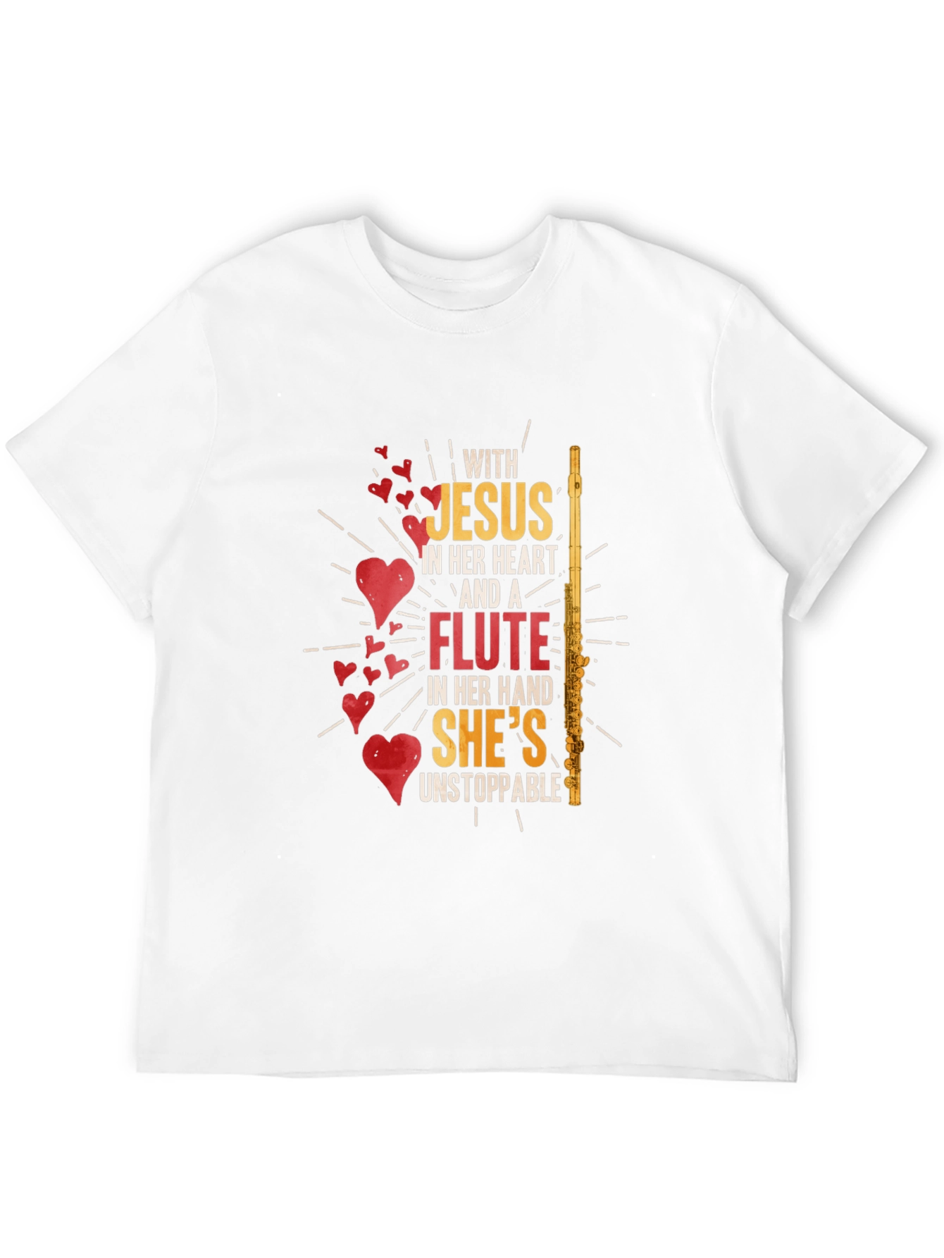 Jesus & Flute T-Shirt - Unstoppable Womens Tee