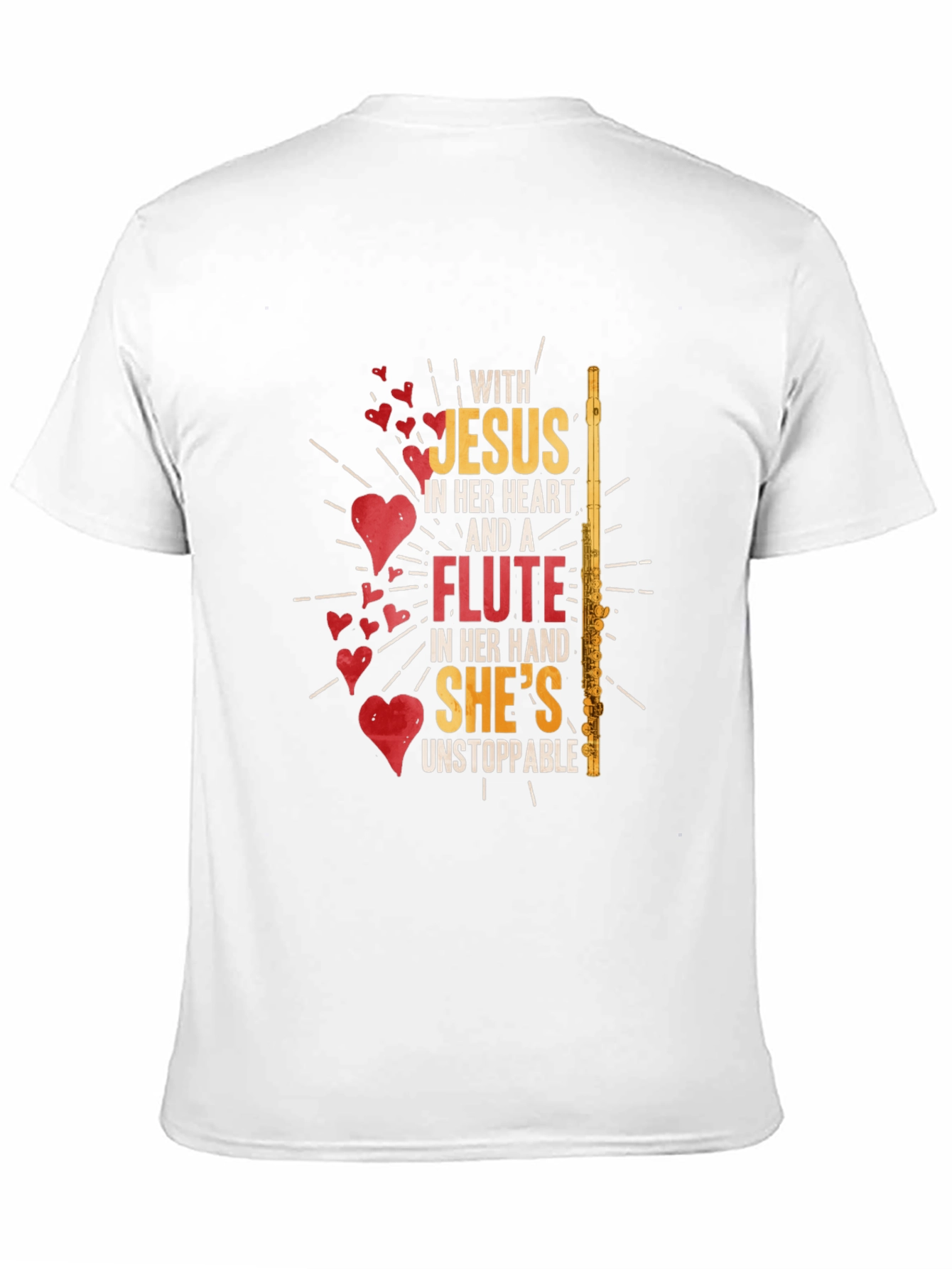 Jesus & Flute T-Shirt - Unstoppable Womens Tee