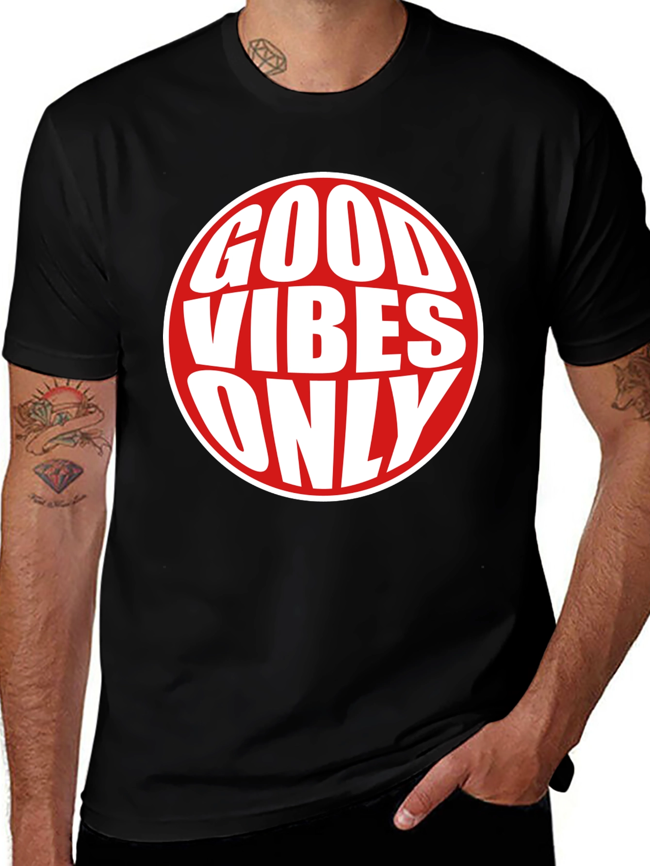 Good Vibes Only Graphic Tee - Black T-Shirt