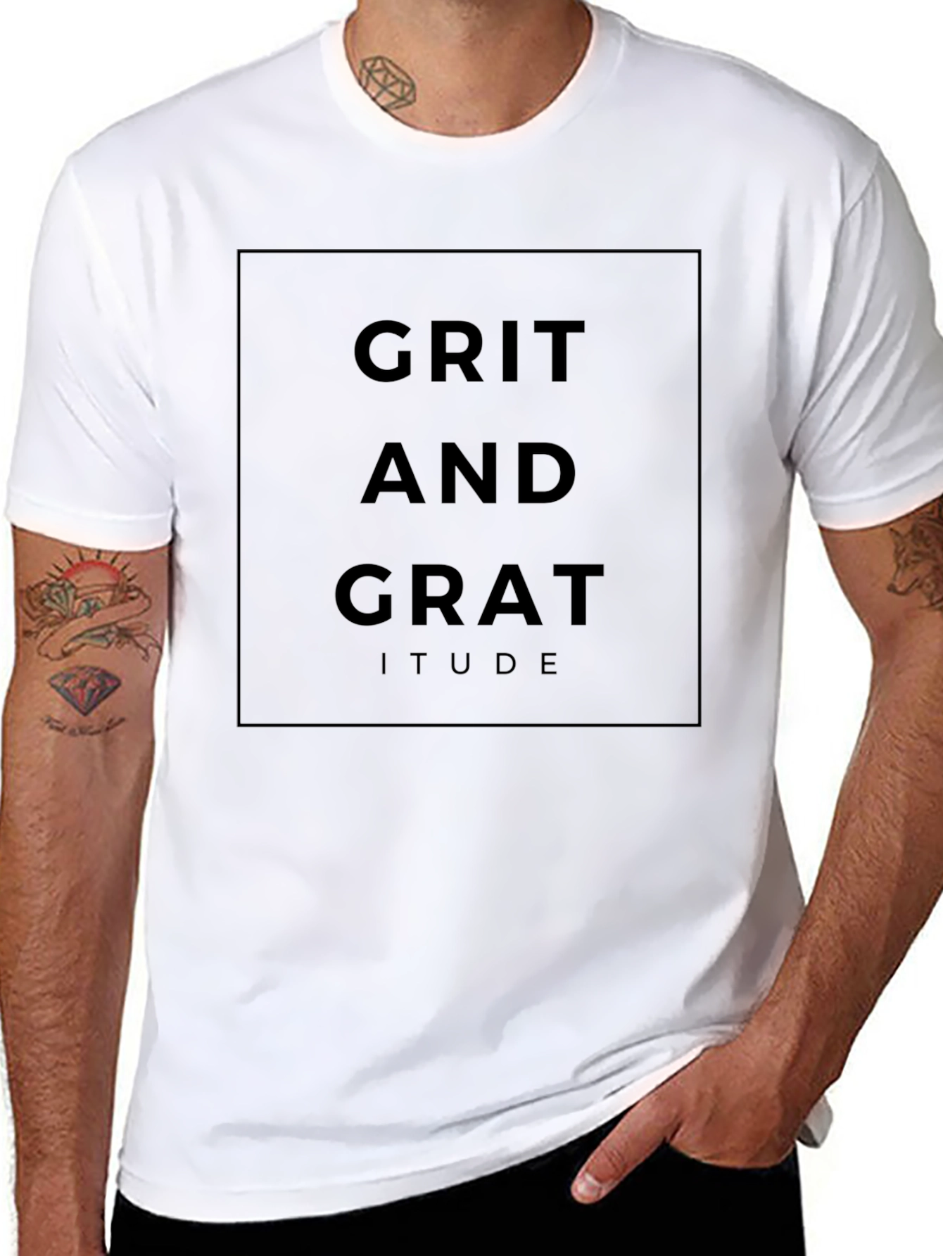 Grit and Gratitude T-Shirt - Inspiring Graphic Tee
