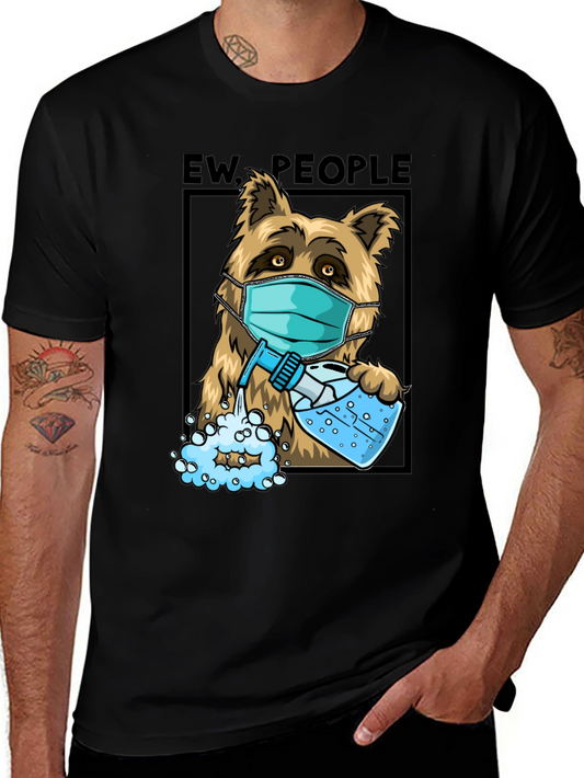 Ew People Raccoon T-Shirt - Funny Pandemic Humor Tee
