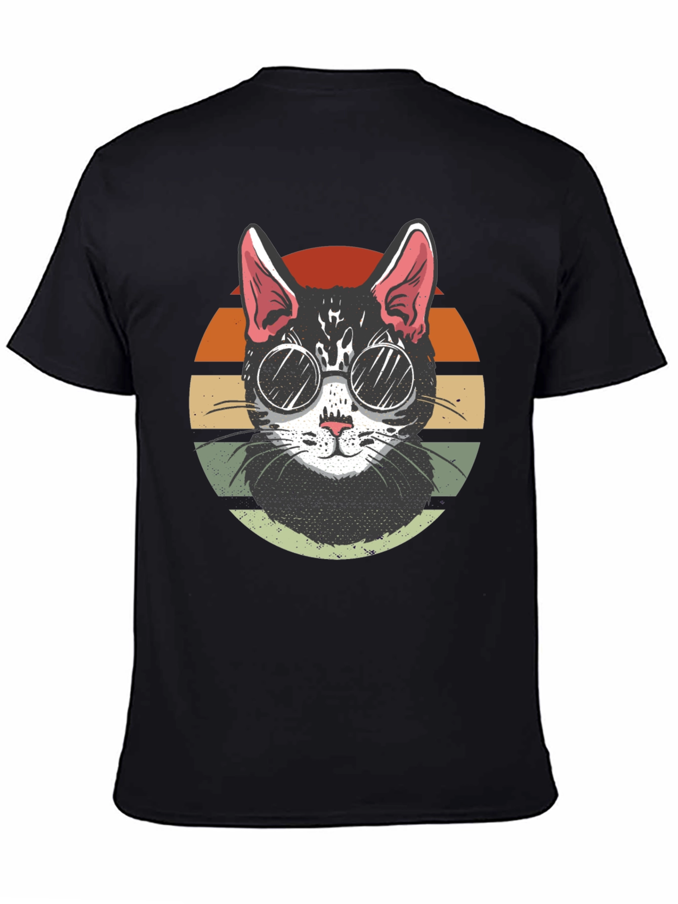 Cool Cat Retro Sunset T-Shirt
