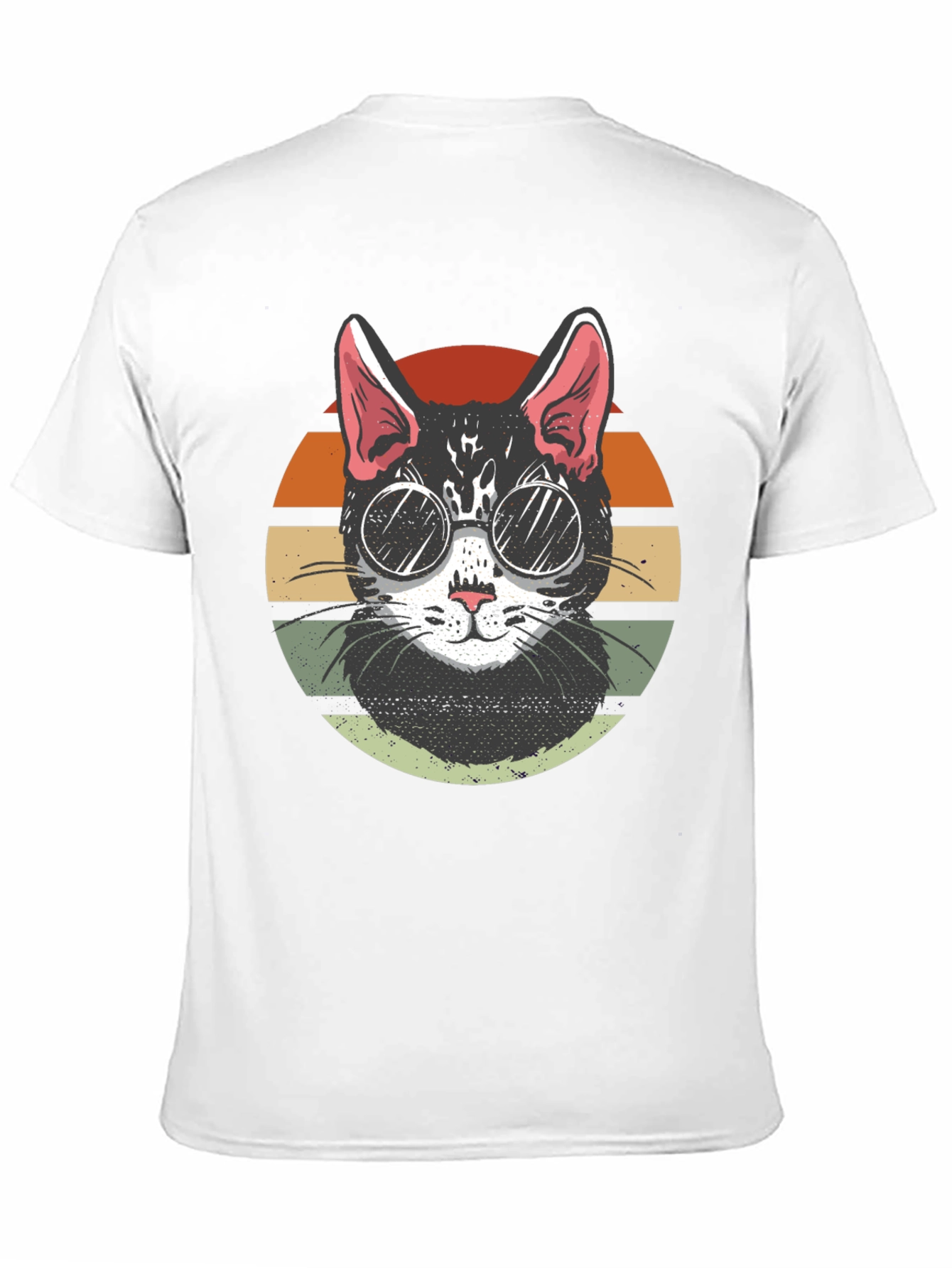 Cool Cat Retro Sunset T-Shirt