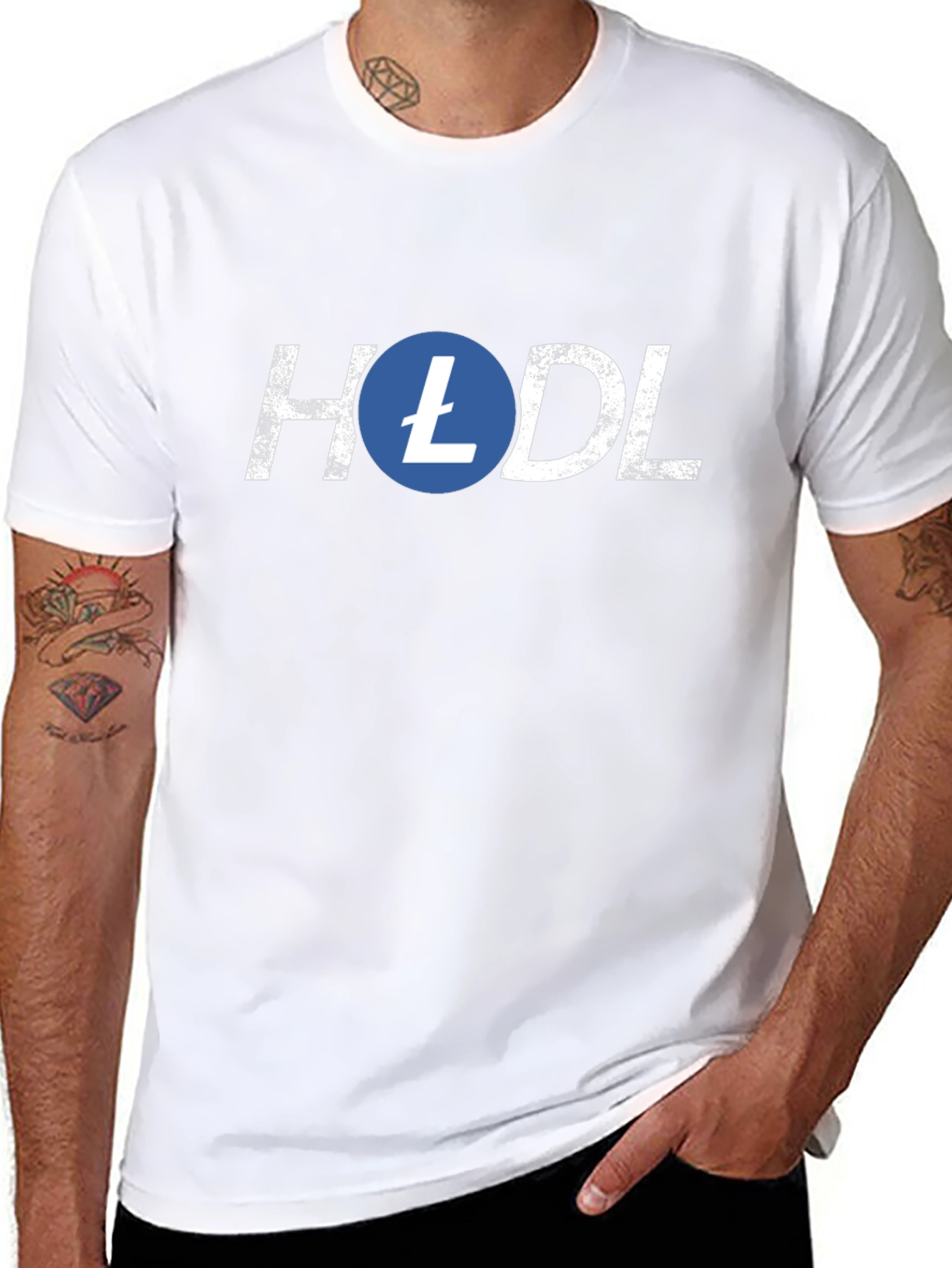HODL Litecoin Crypto T-Shirt - Black