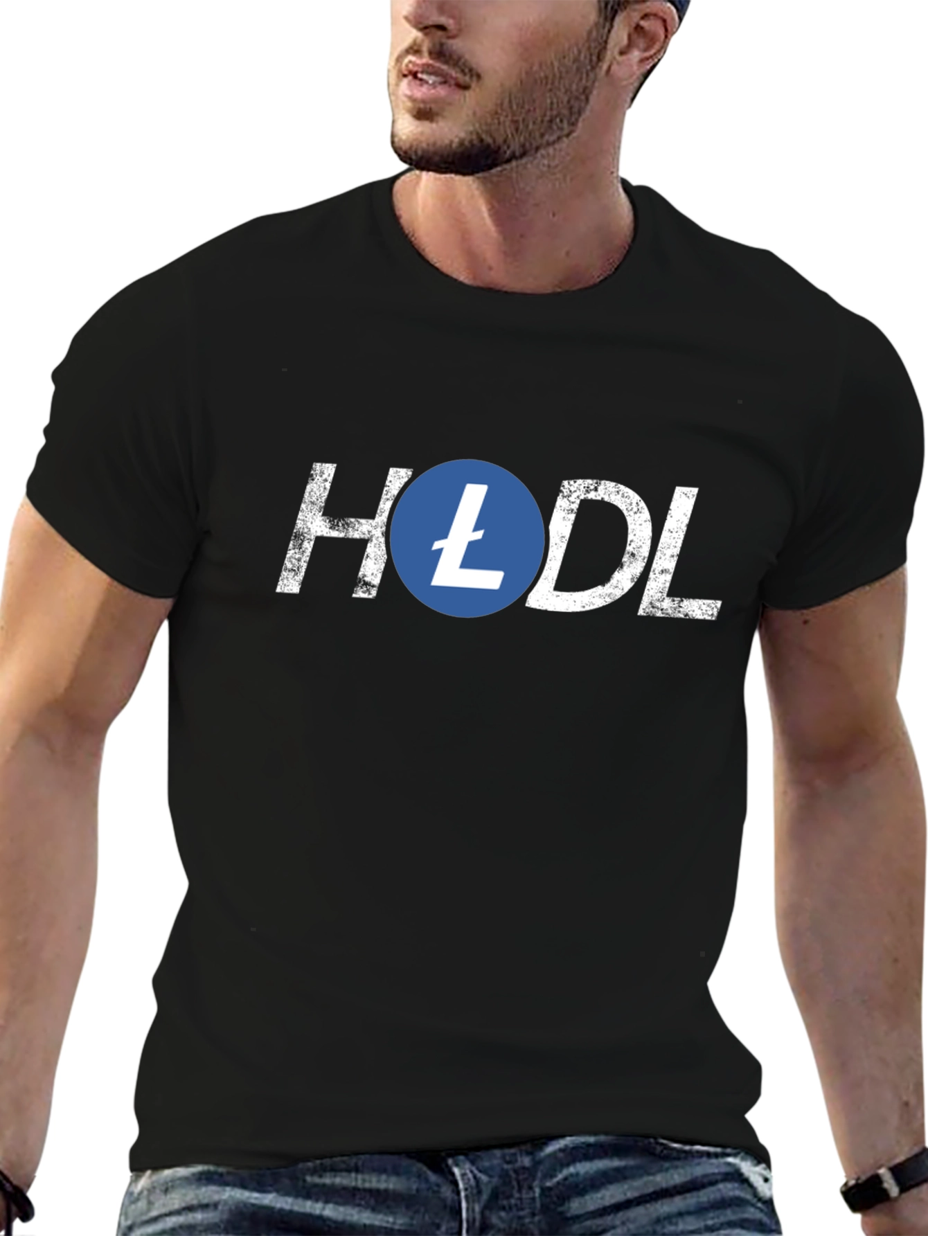 HODL Litecoin Crypto T-Shirt - Black