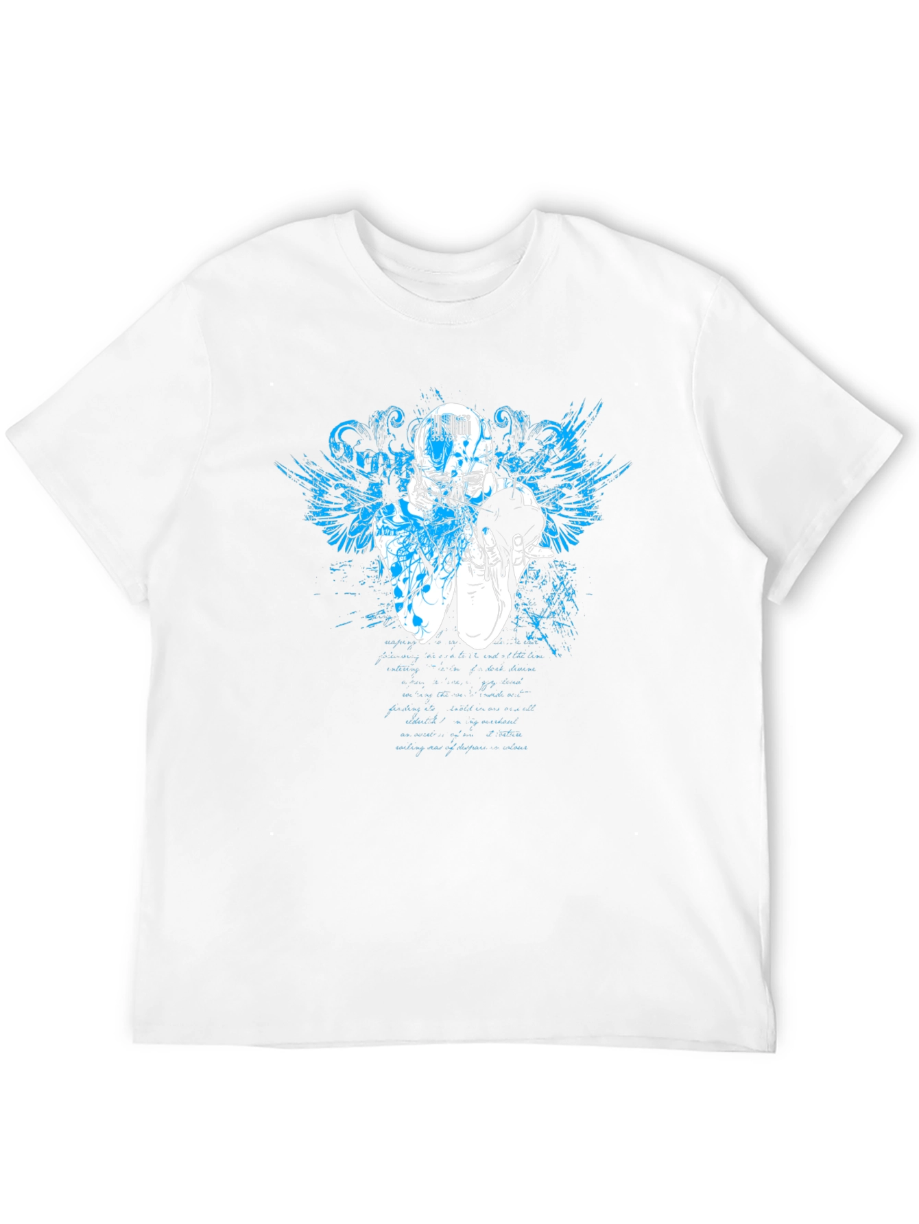 Skull Graphic Print Crew Neck T-Shirt