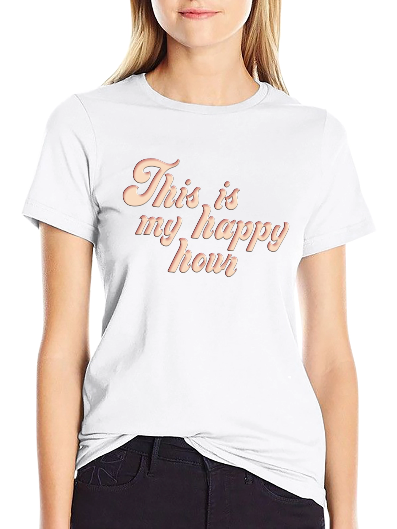 Happy Hour Graphic Tee - Retro Style T-Shirt