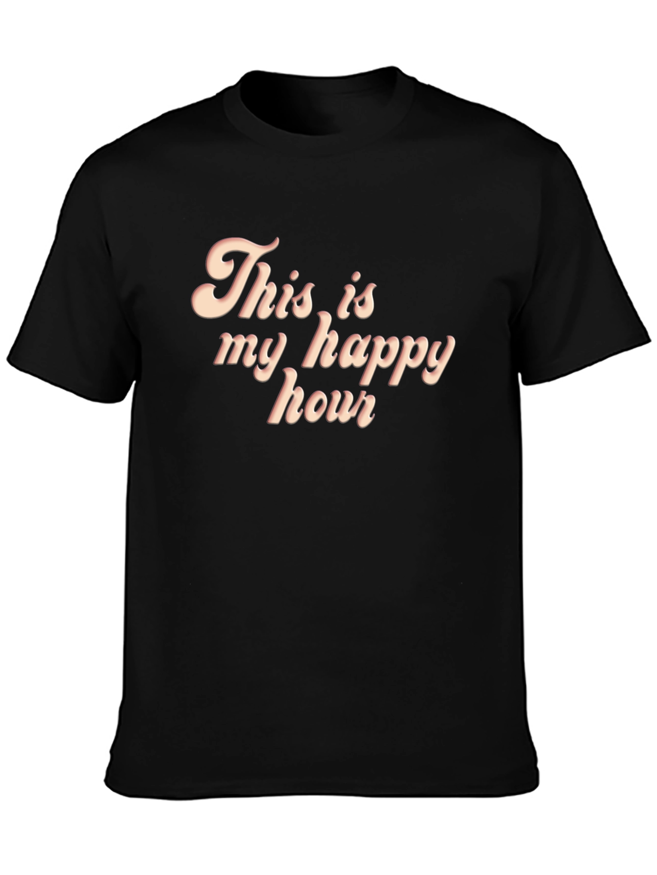 Happy Hour Graphic Tee - Retro Style T-Shirt