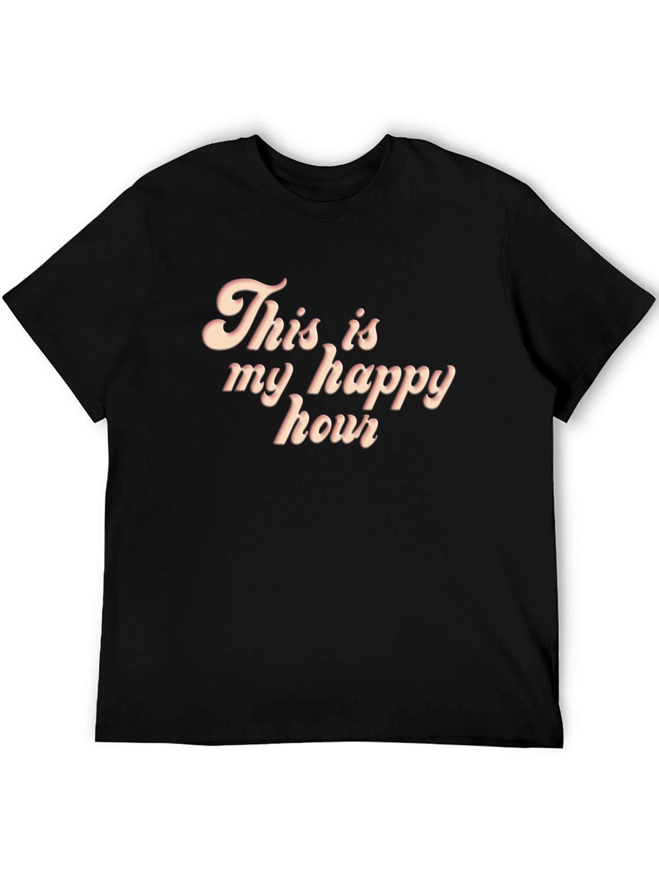 Happy Hour Graphic Tee - Retro Style T-Shirt