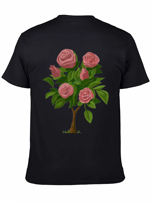 Rose Bush Graphic Tee - Stylish Casual Wear