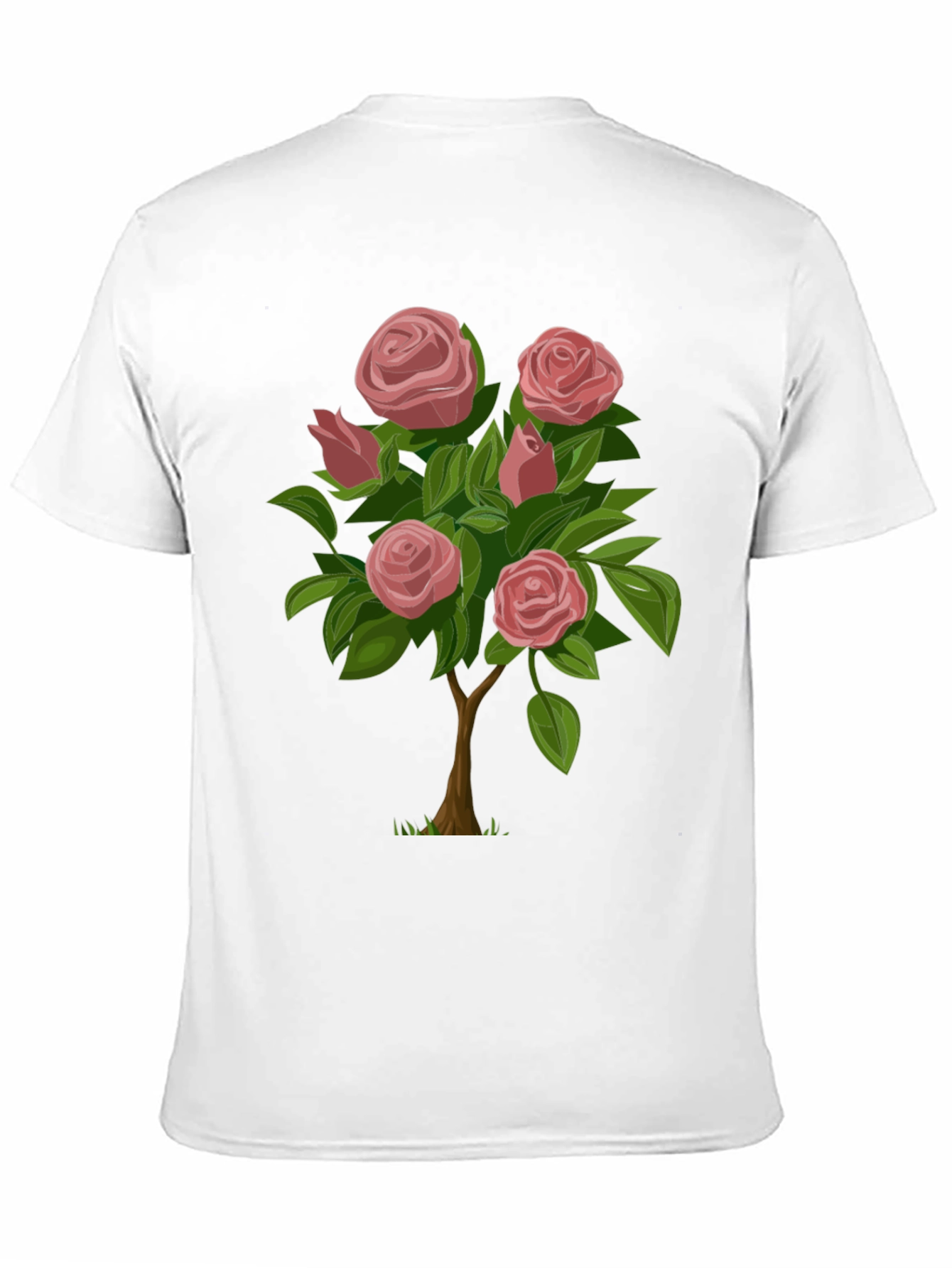 Rose Bush Graphic Tee - Stylish Casual Wear