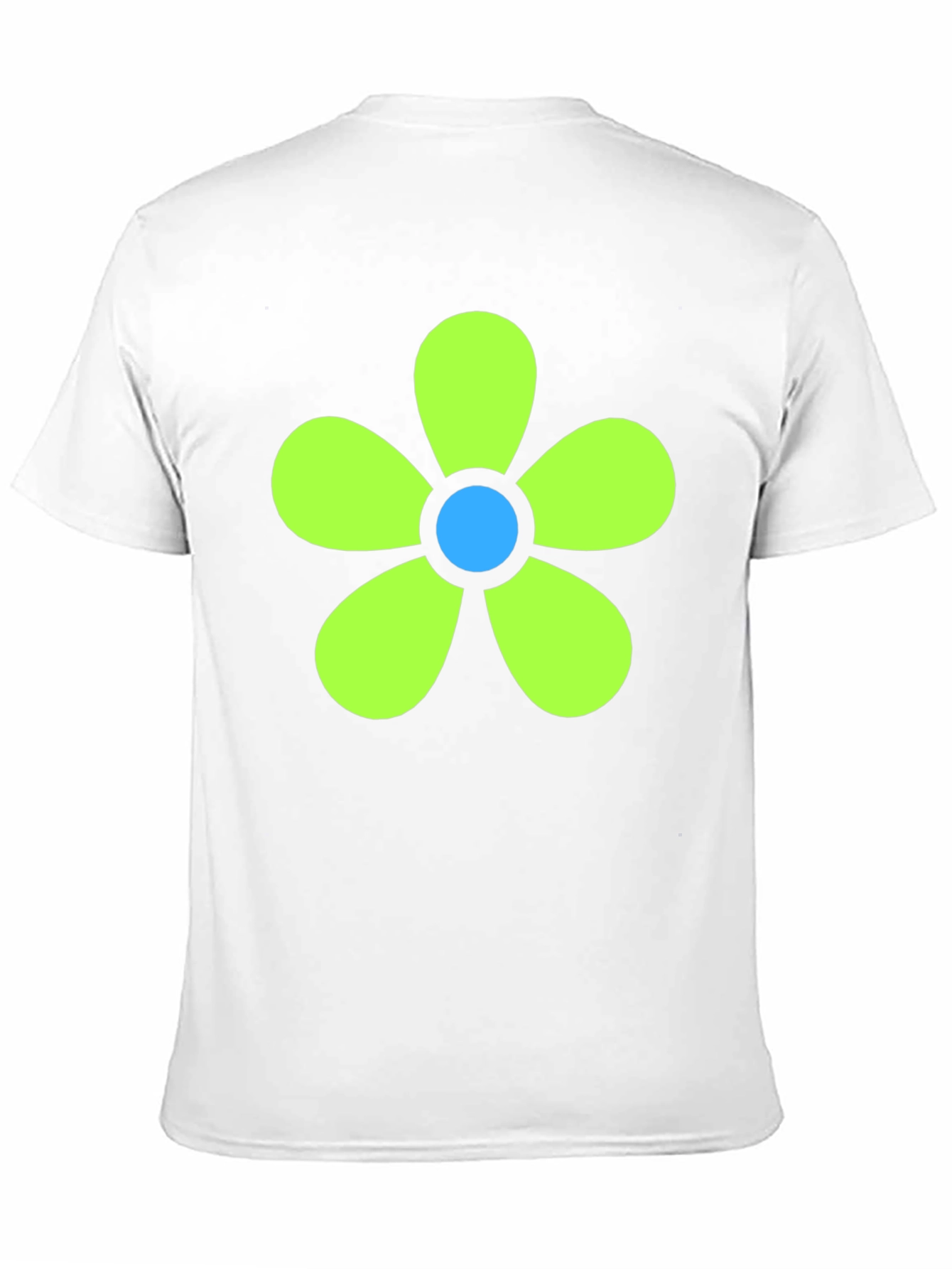 Retro Flower Power Tee - Black Cotton Blend
