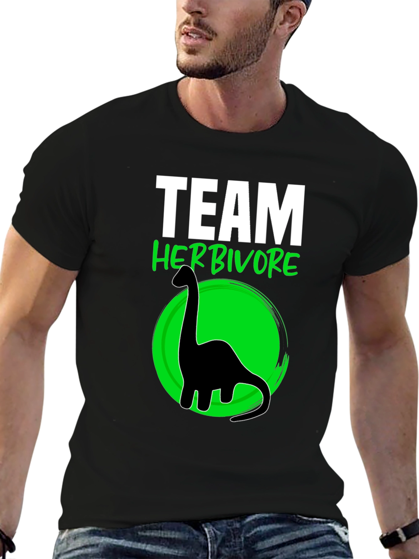 Team Herbivore T-Shirt Dinosaur Vegan