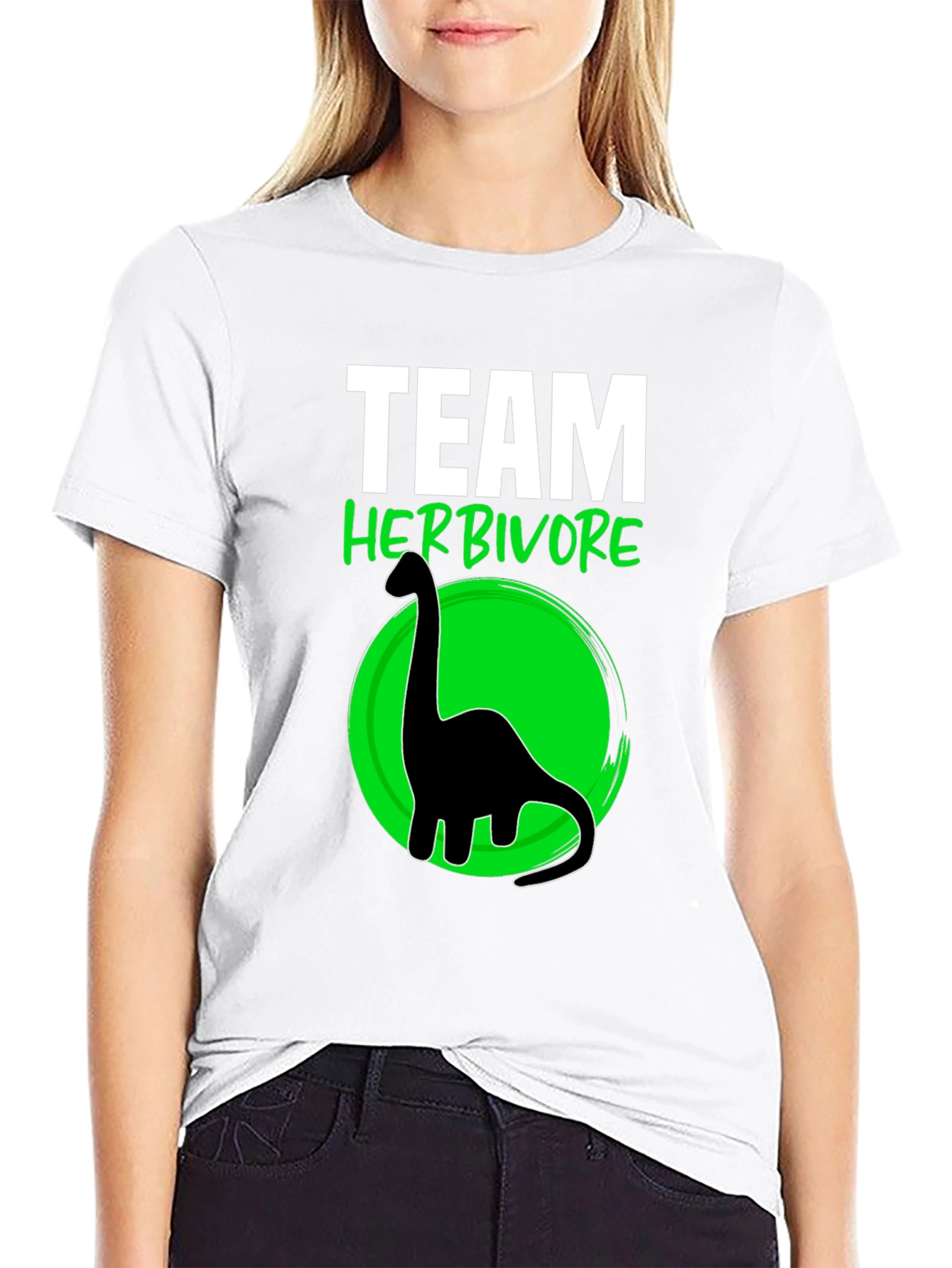 Team Herbivore T-Shirt Dinosaur Vegan