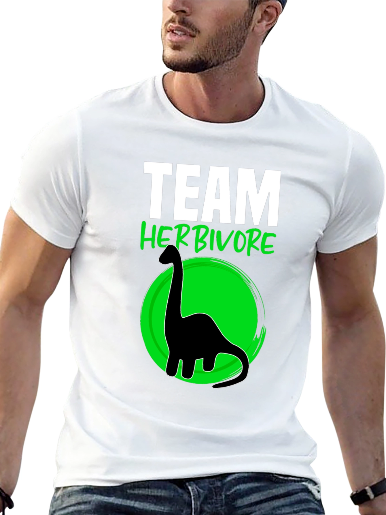 Team Herbivore T-Shirt Dinosaur Vegan