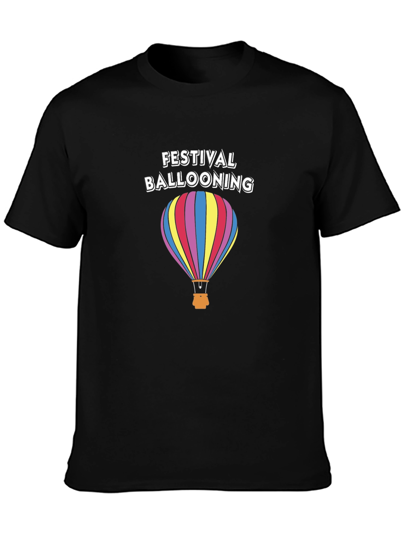 Festival Ballooning Black T-Shirt