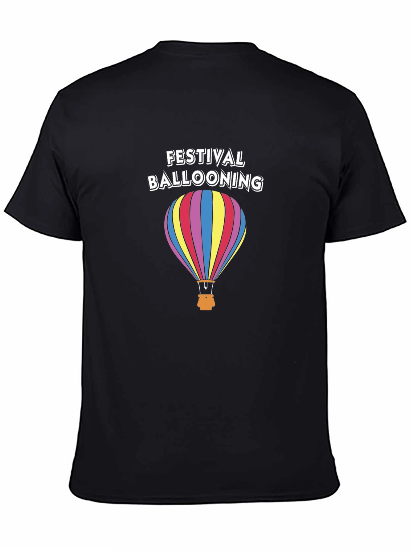 Festival Ballooning Black T-Shirt