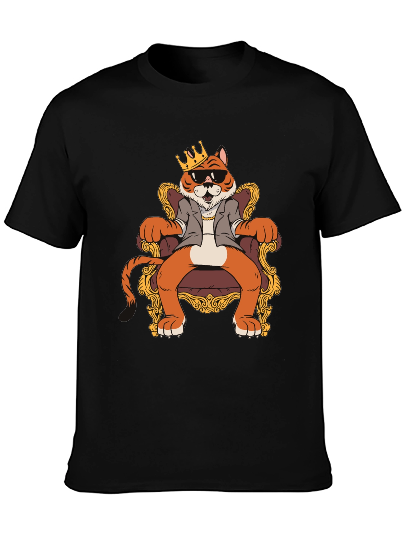 Tiger King Graphic T-Shirt - Cool Animal Tee