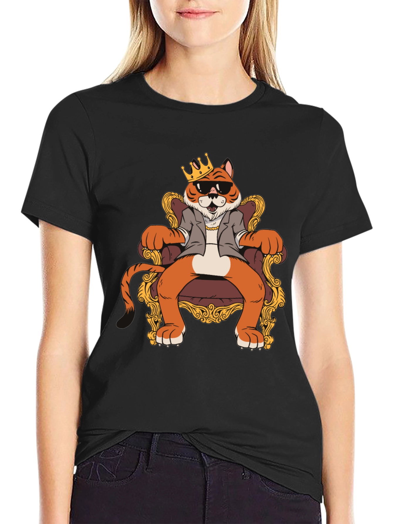 Tiger King Graphic T-Shirt - Cool Animal Tee