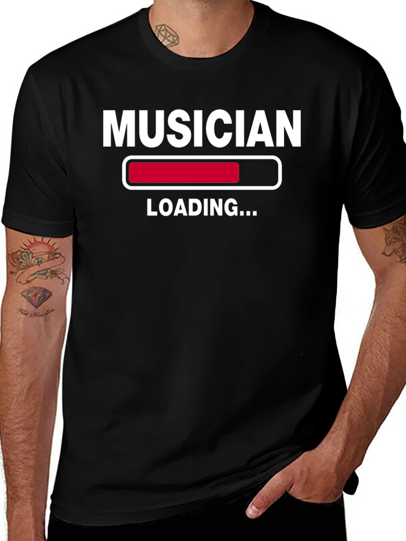 Musician Loading Funny Graphic T-Shirt