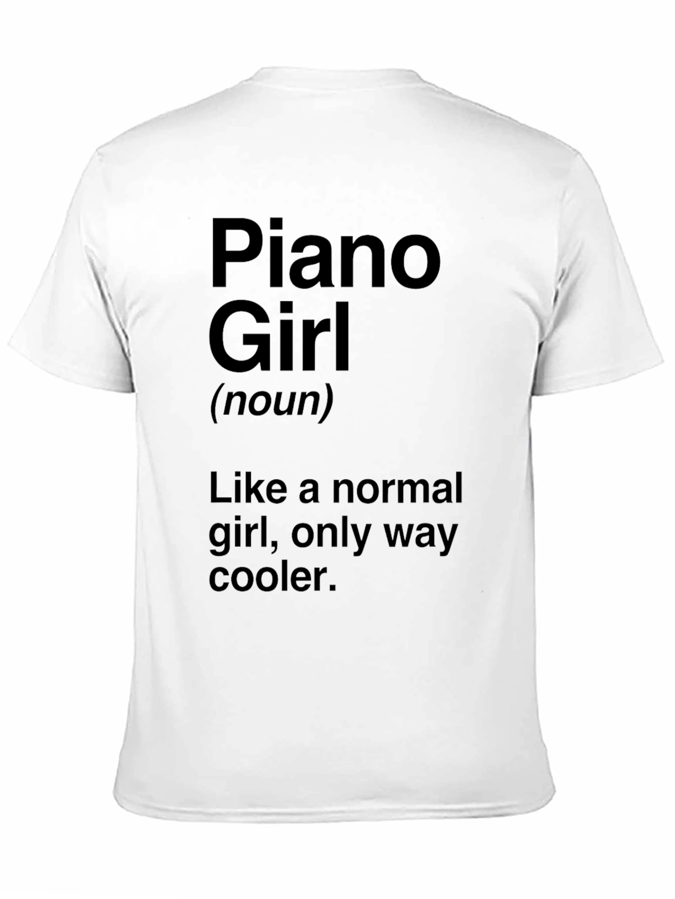 Piano Girl T-Shirt - Unique Musician Gift