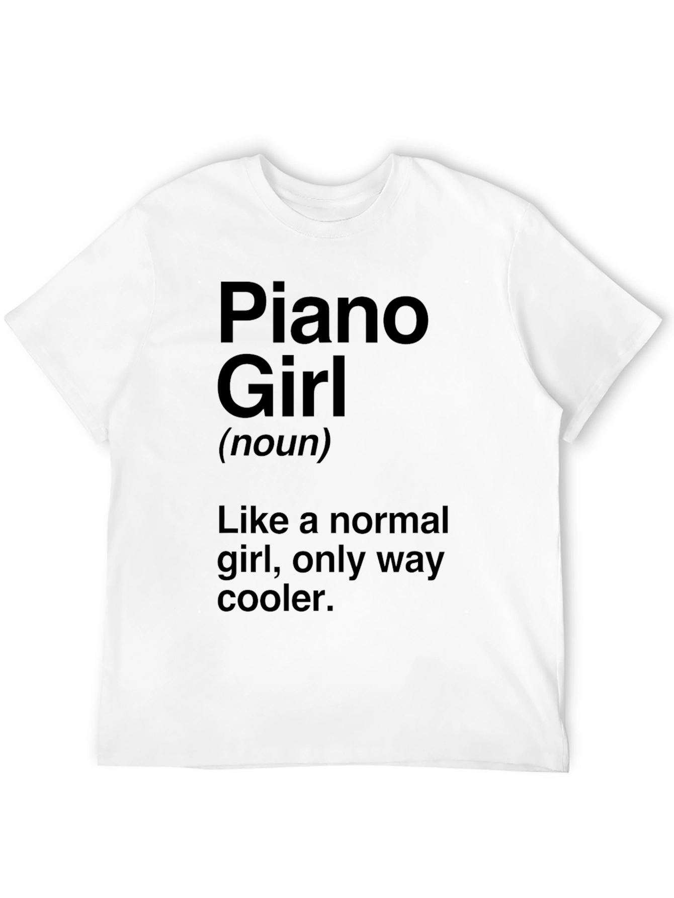 Piano Girl T-Shirt - Unique Musician Gift
