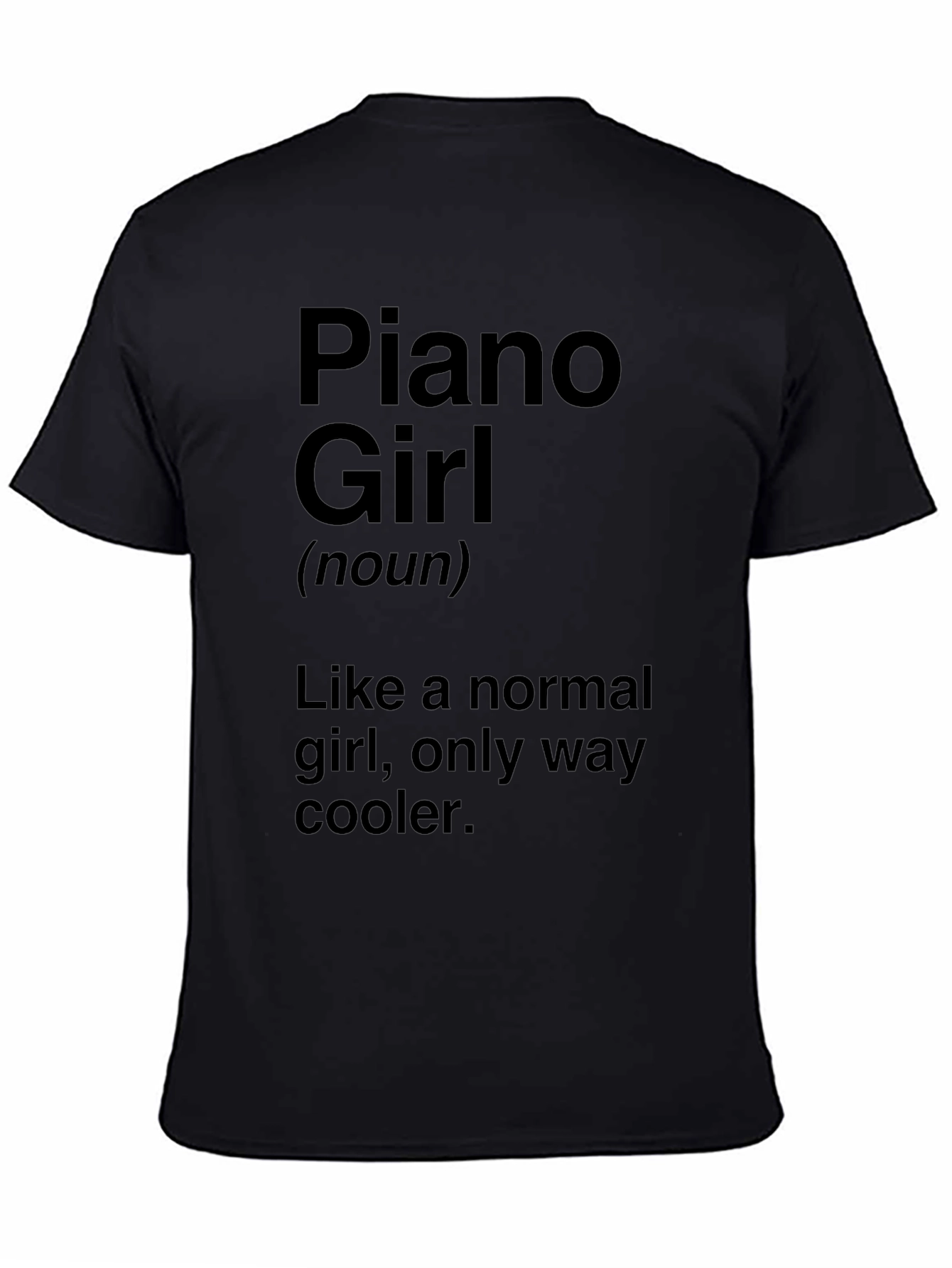 Piano Girl T-Shirt - Unique Musician Gift
