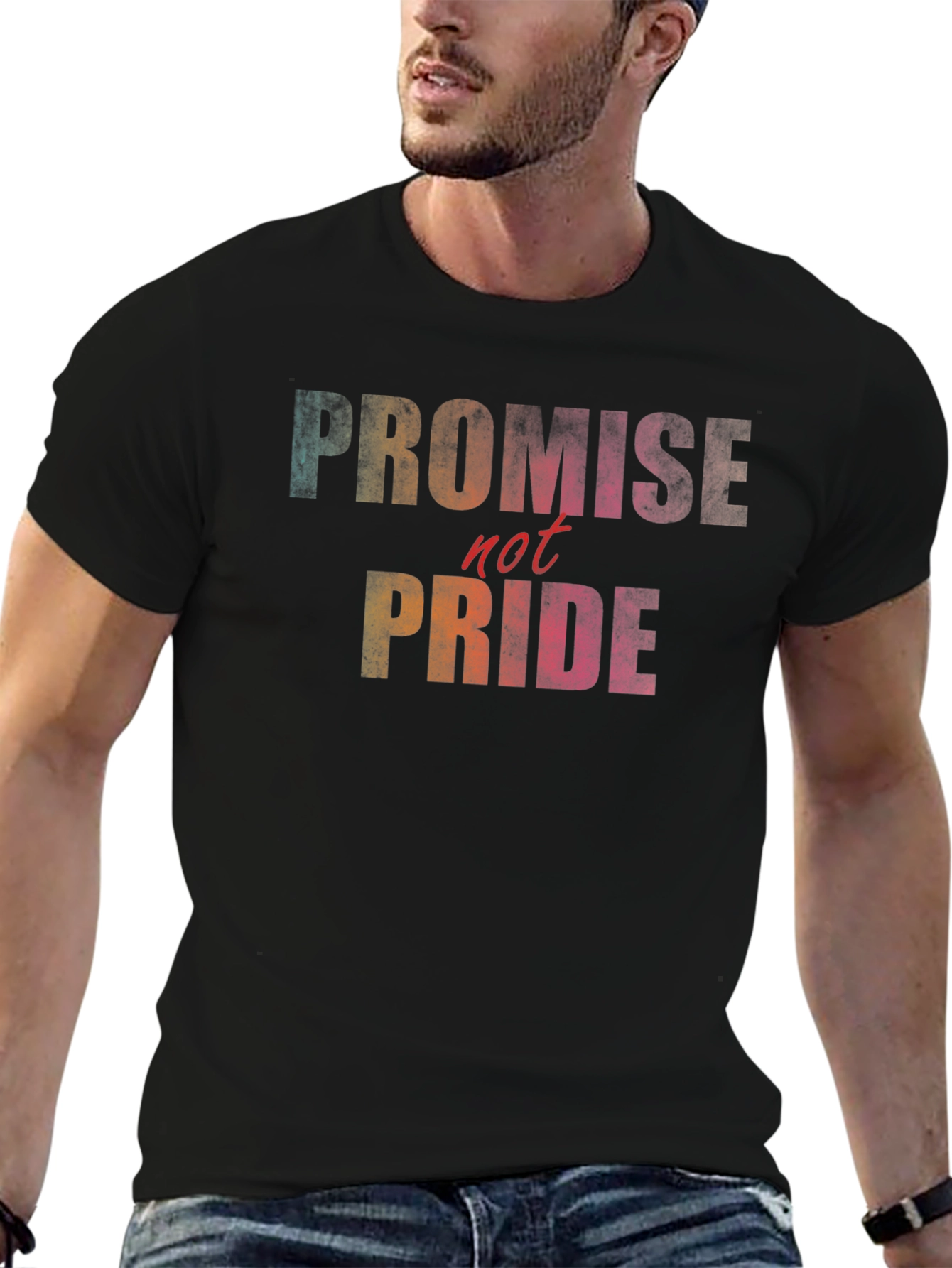 Promise Not Pride Graphic Tee - Black
