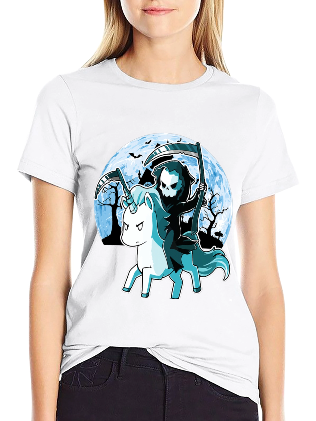 Grim Reaper Unicorn T-Shirt