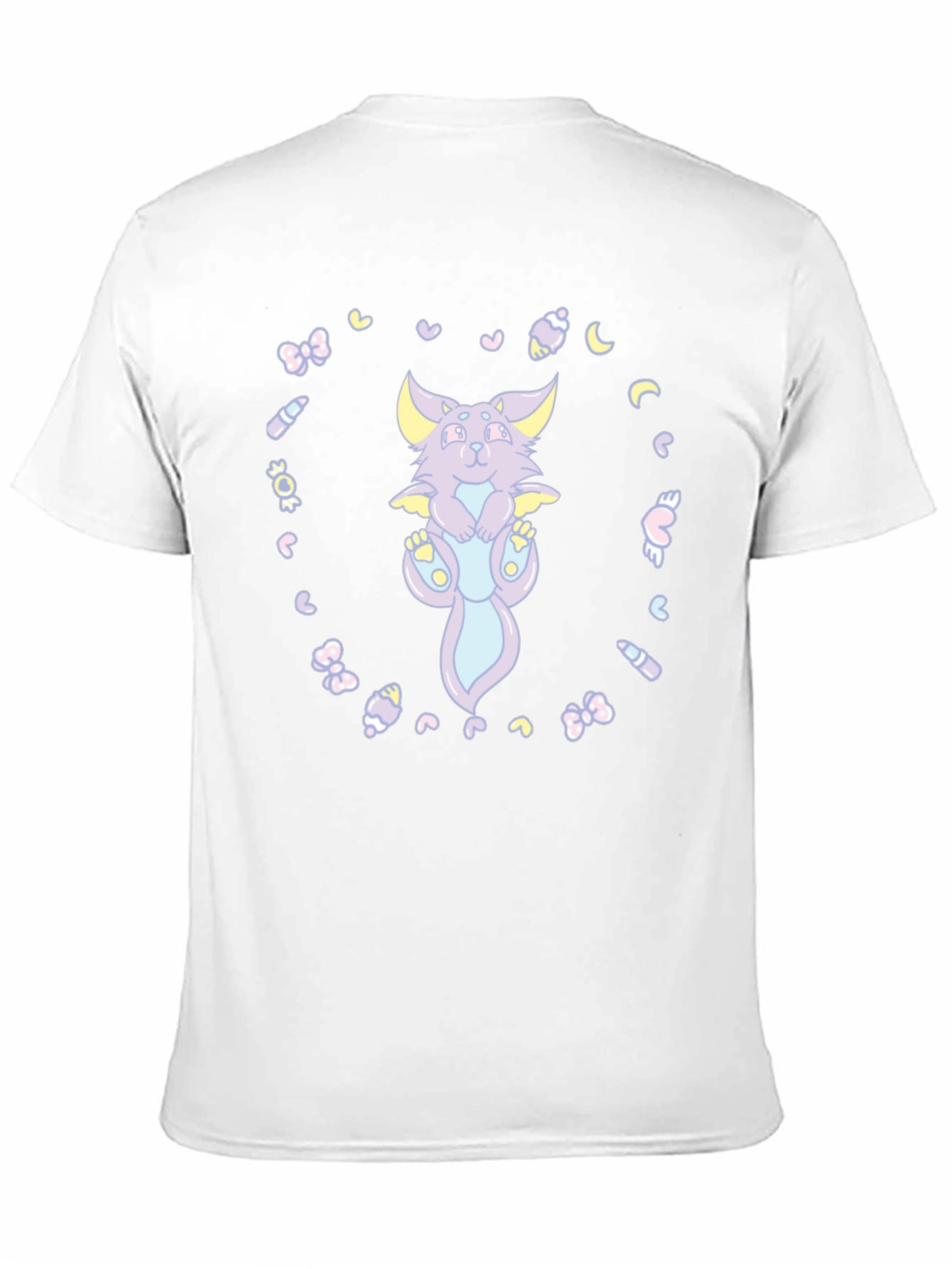 Cute Cartoon Dragon T-Shirt - Black Cotton Tee