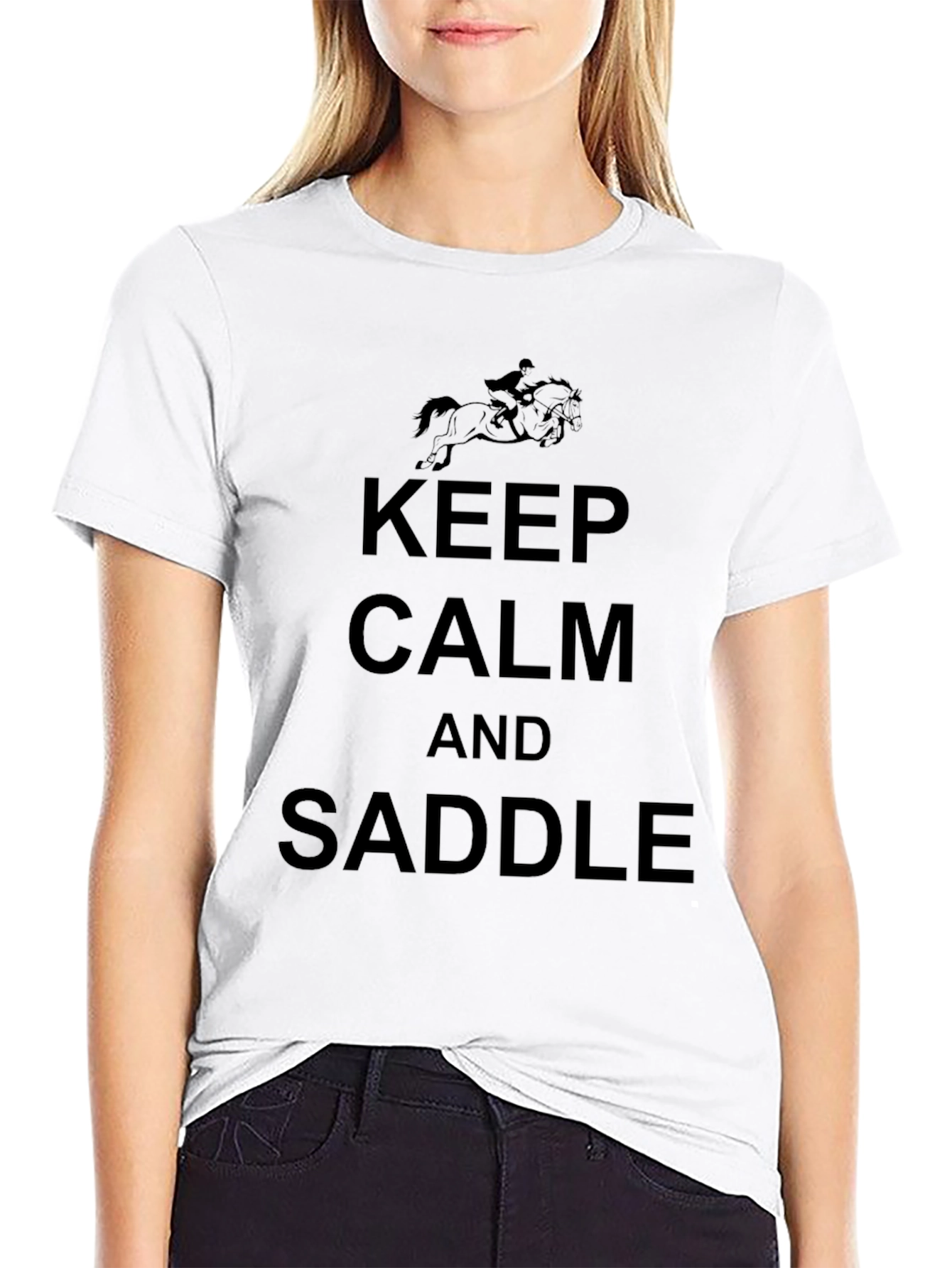Keep Calm and Saddle T-Shirt
