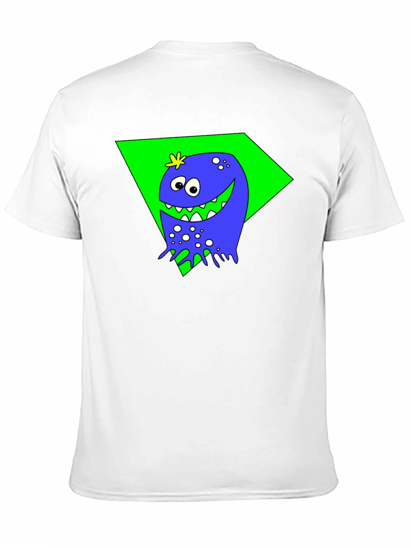 Funny Monster Graphic Tee - Black Cotton Shirt