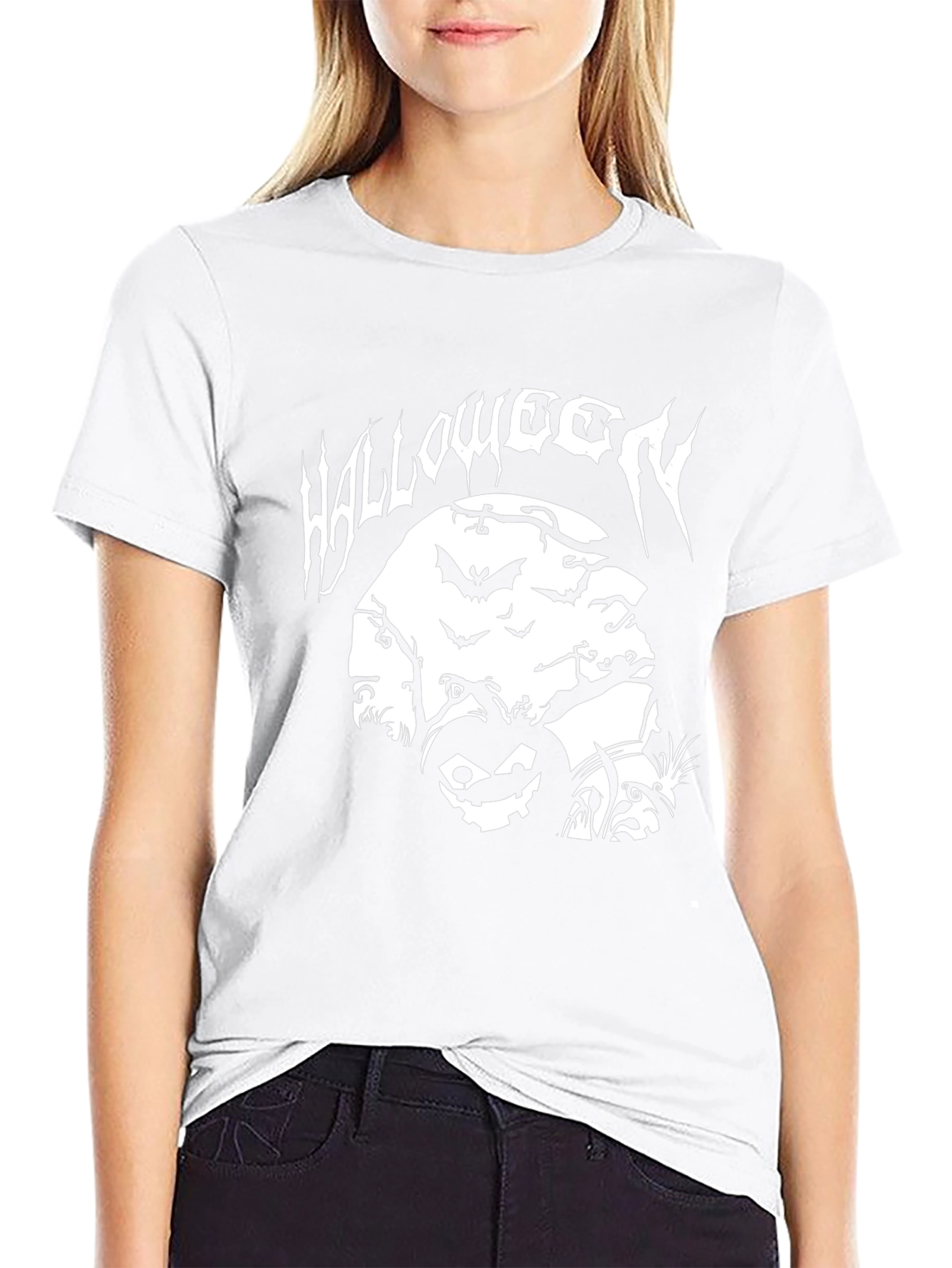 Halloween Graphic Tee - Black