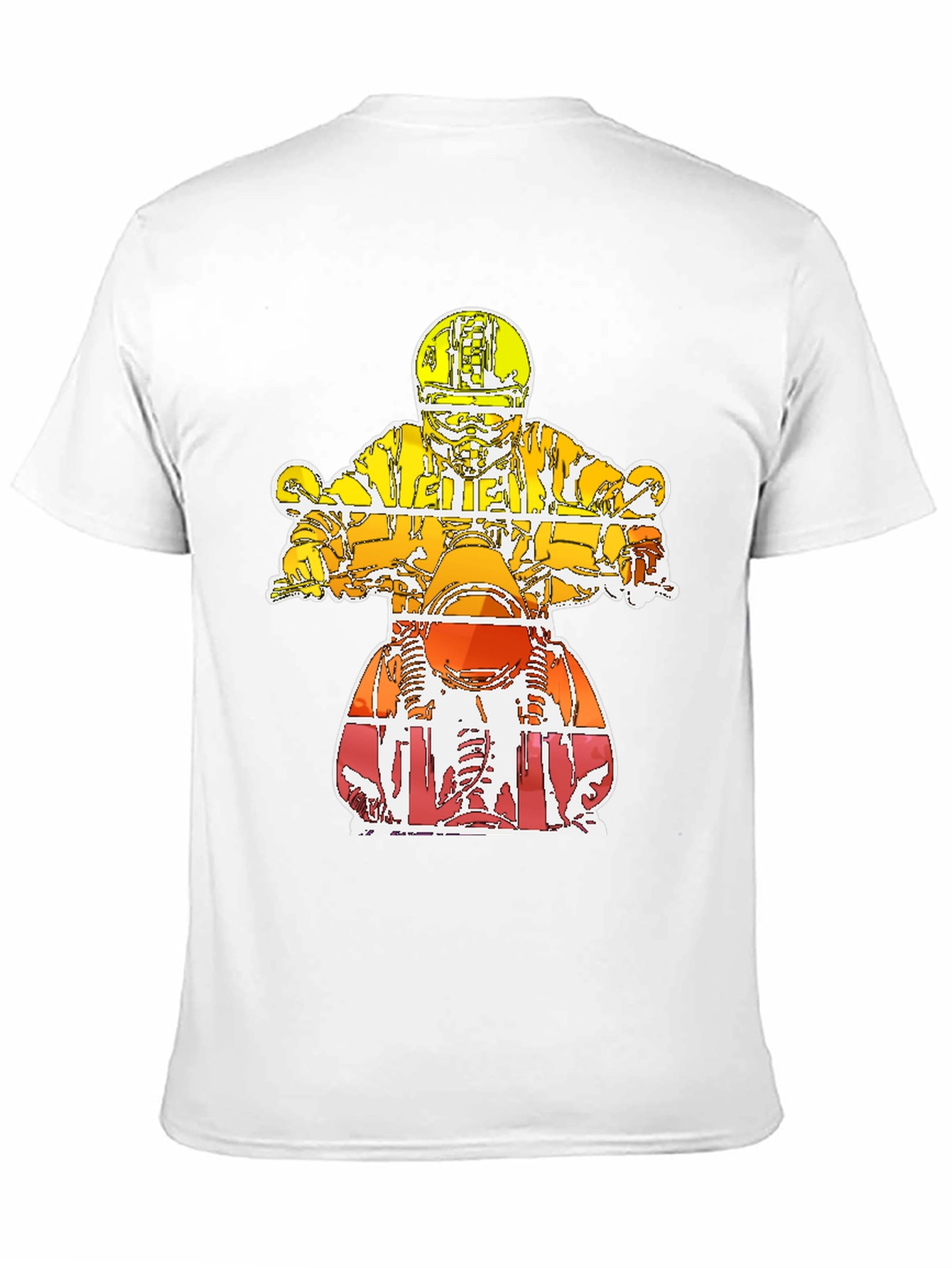 Motorcycle Rider Graphic Tee - Black