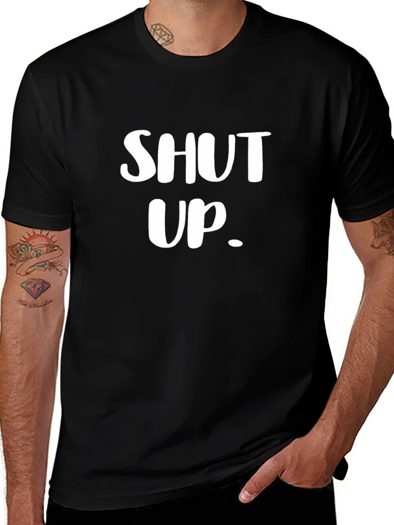 Shut Up Graphic Tee - Bold Statement T-Shirt