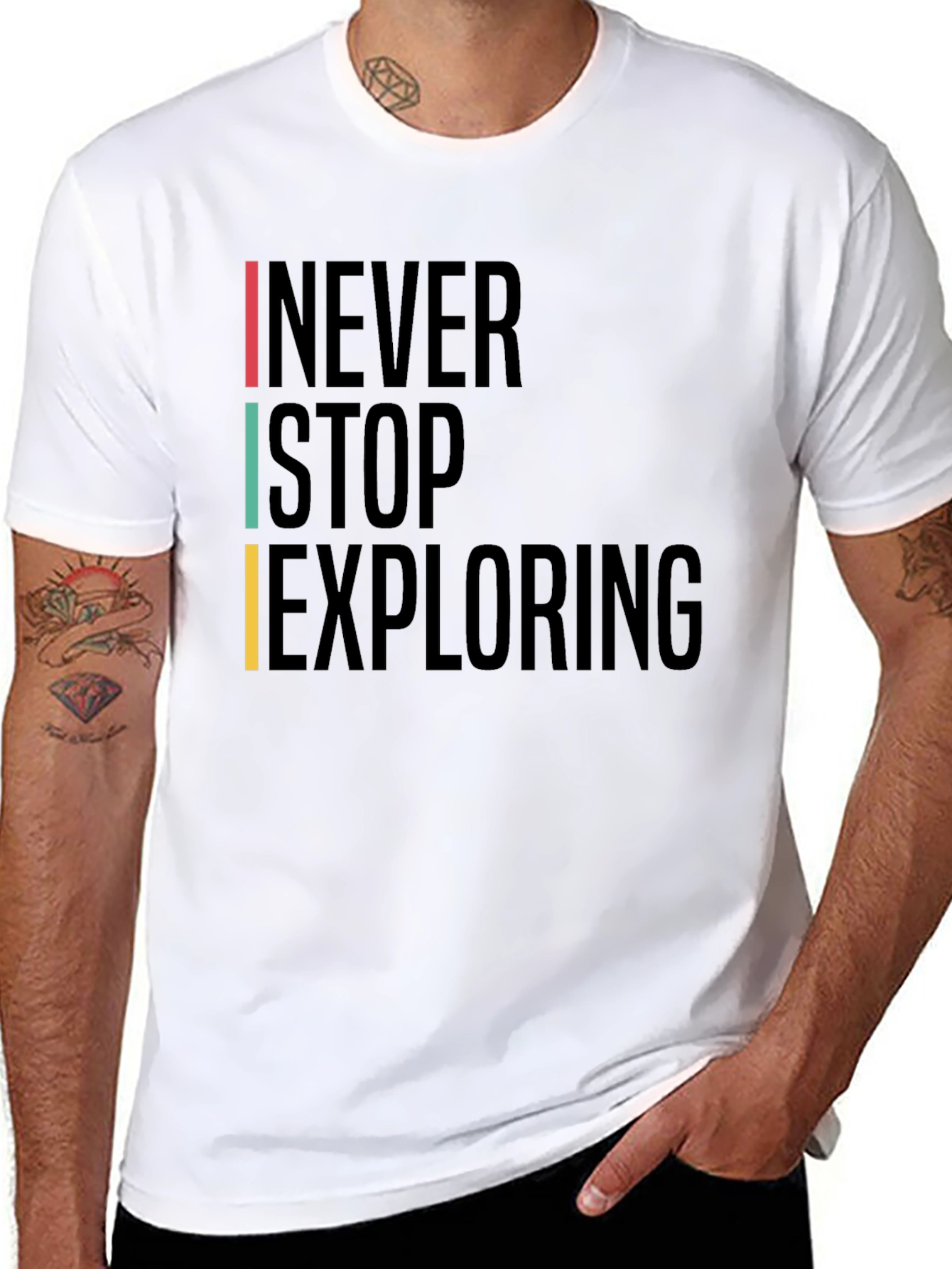 Never Stop Exploring Graphic Tee