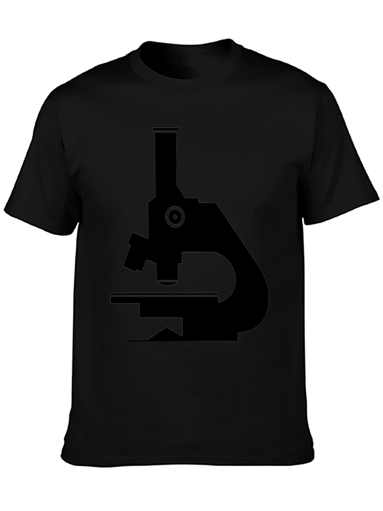 Black Microscope Graphic T-Shirt - Science Lover Tee
