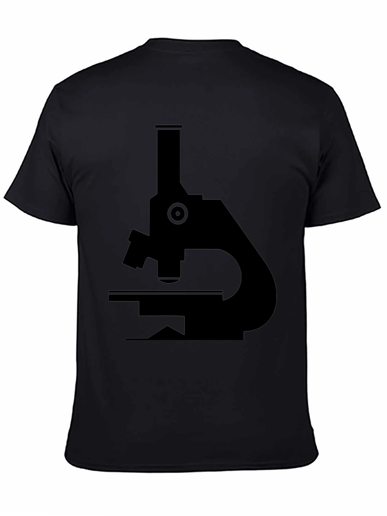 Black Microscope Graphic T-Shirt - Science Lover Tee