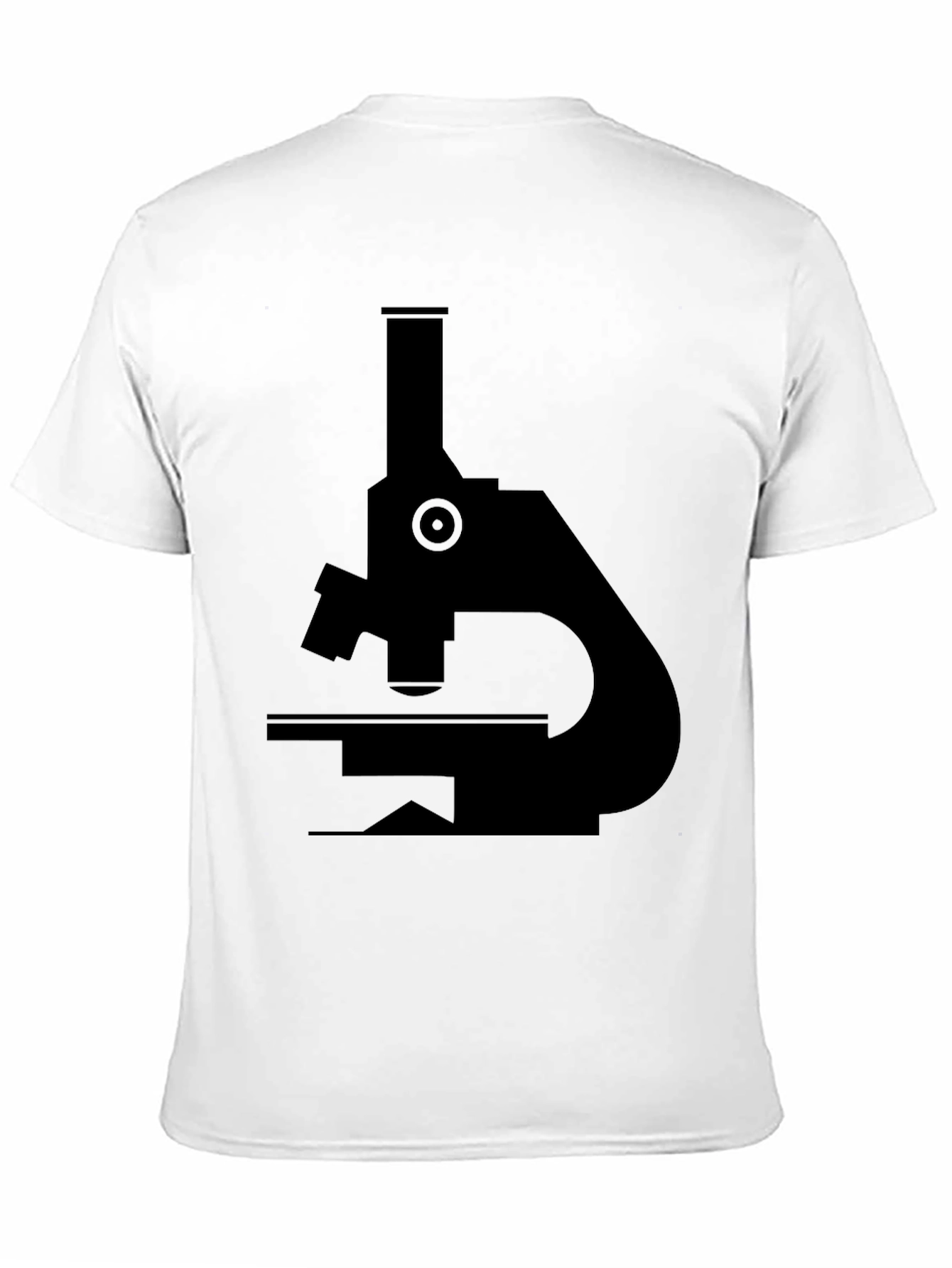 Black Microscope Graphic T-Shirt - Science Lover Tee