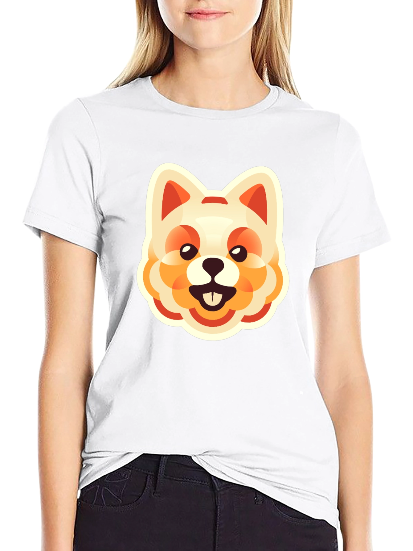 Dog Graphic Tee - Cute Cartoon Animal Print