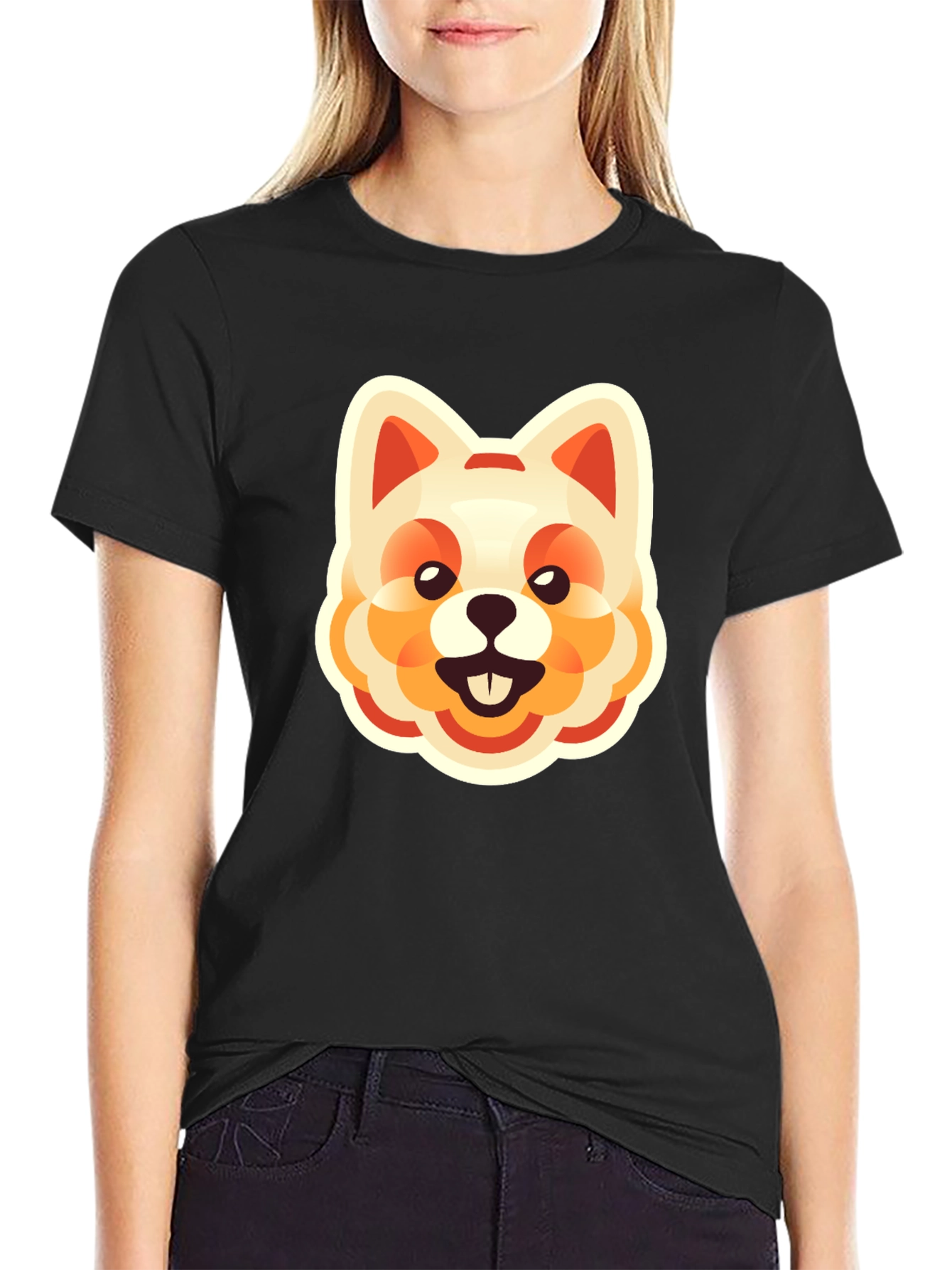 Dog Graphic Tee - Cute Cartoon Animal Print