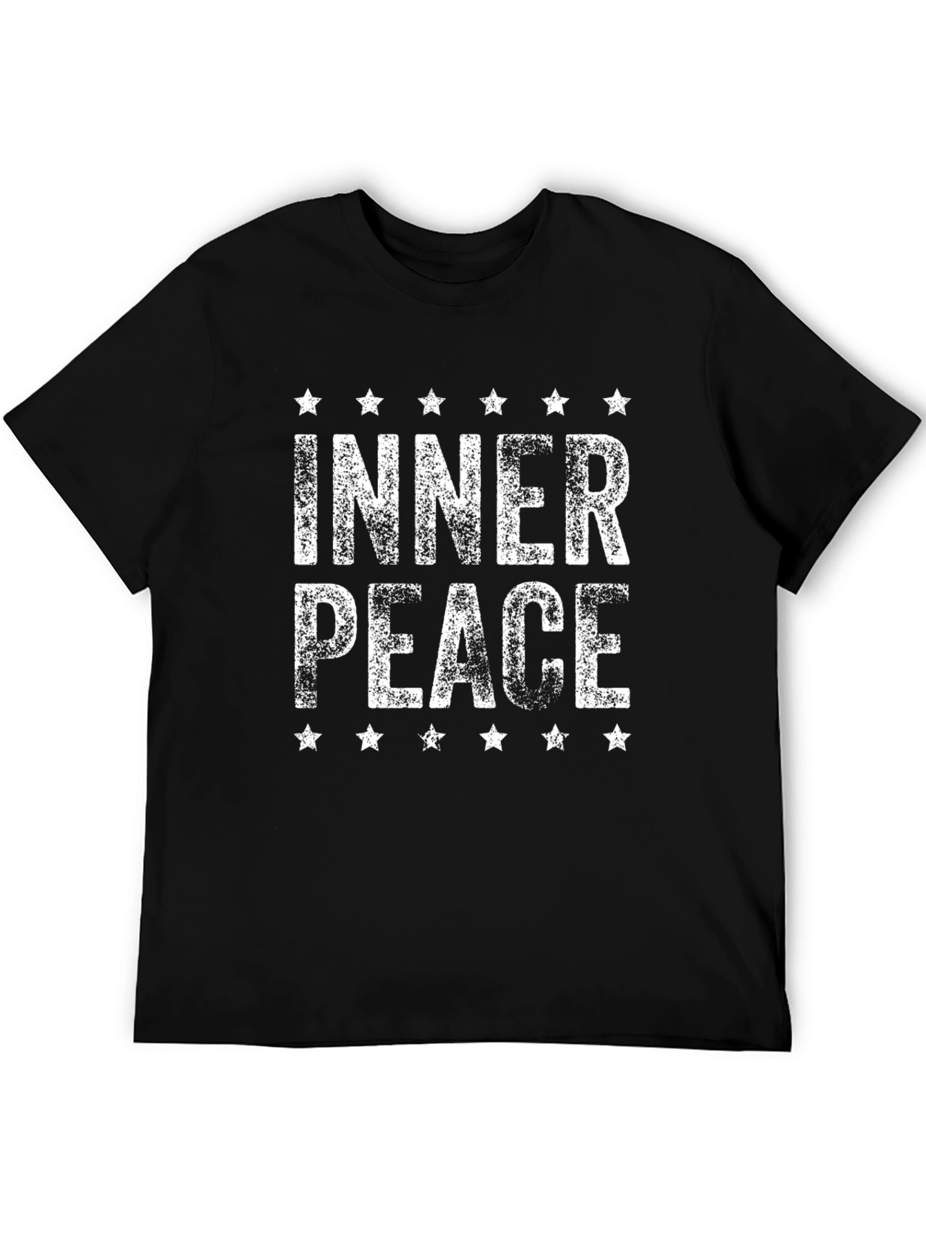 Inner Peace Graphic Tee - Distressed Star Design