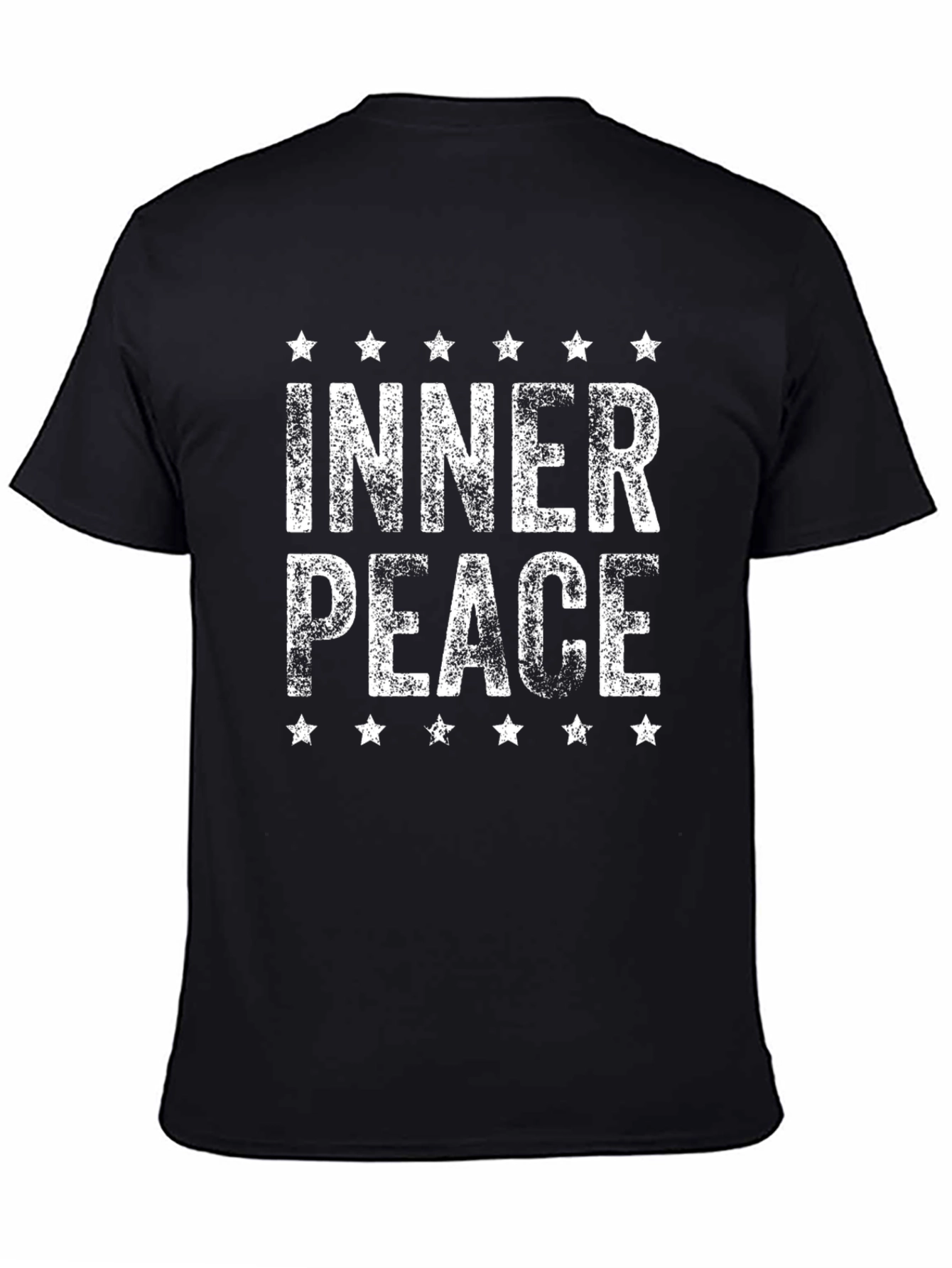 Inner Peace Graphic Tee - Distressed Star Design