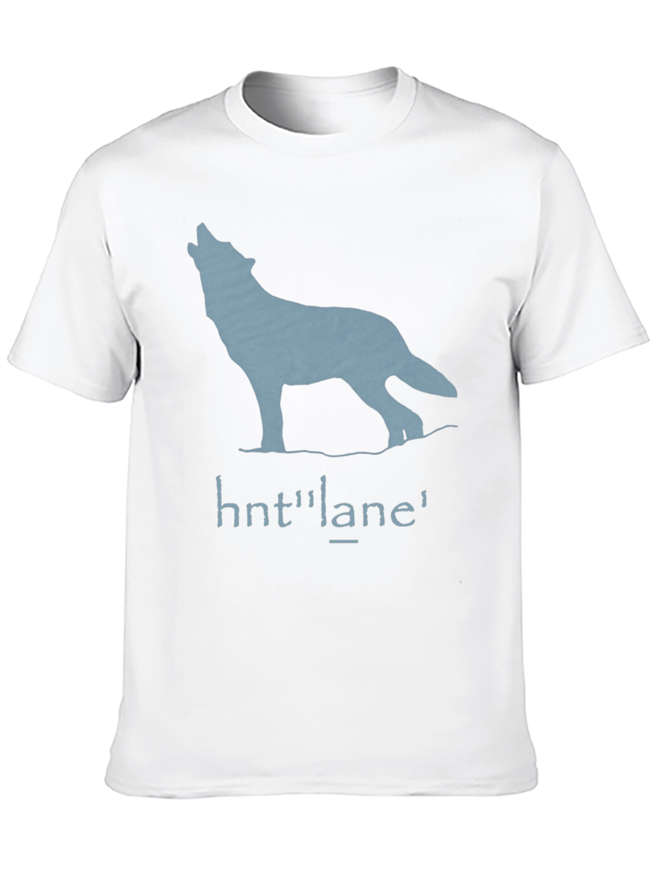 Wolf Graphic Print T-Shirt - Black
