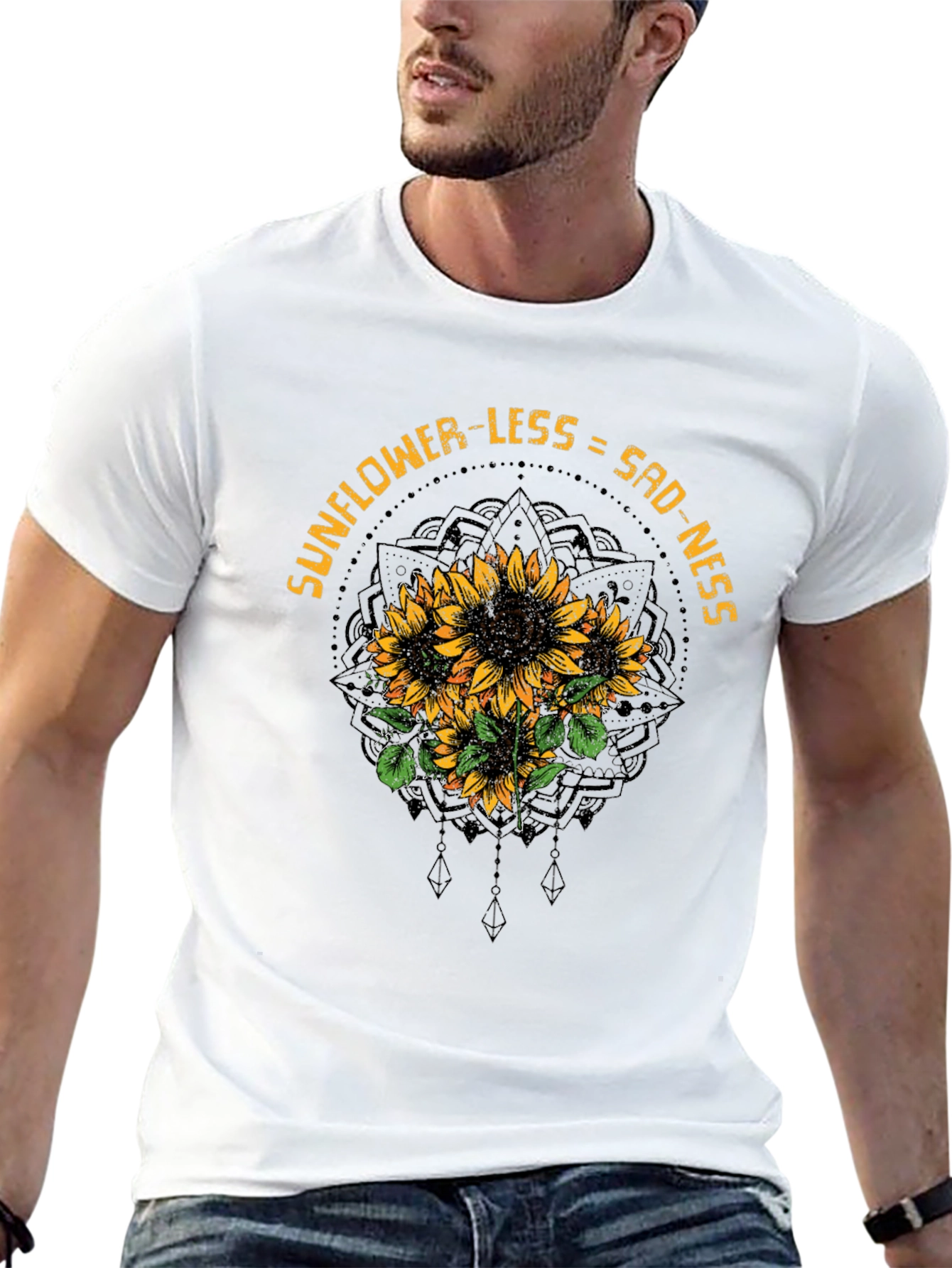 Sunflower Sadness Graphic Tee - Stylish Comfort