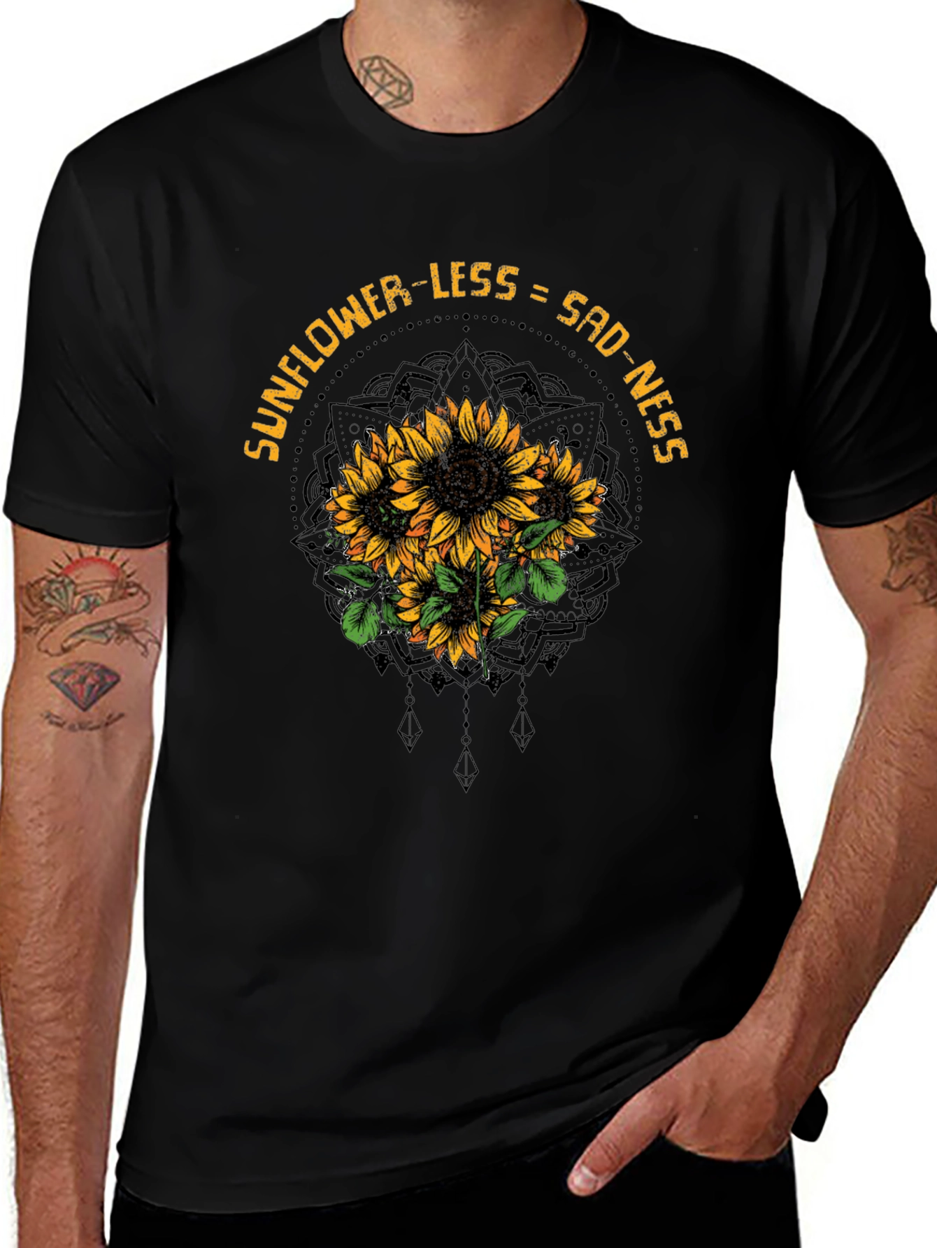 Sunflower Sadness Graphic Tee - Stylish Comfort