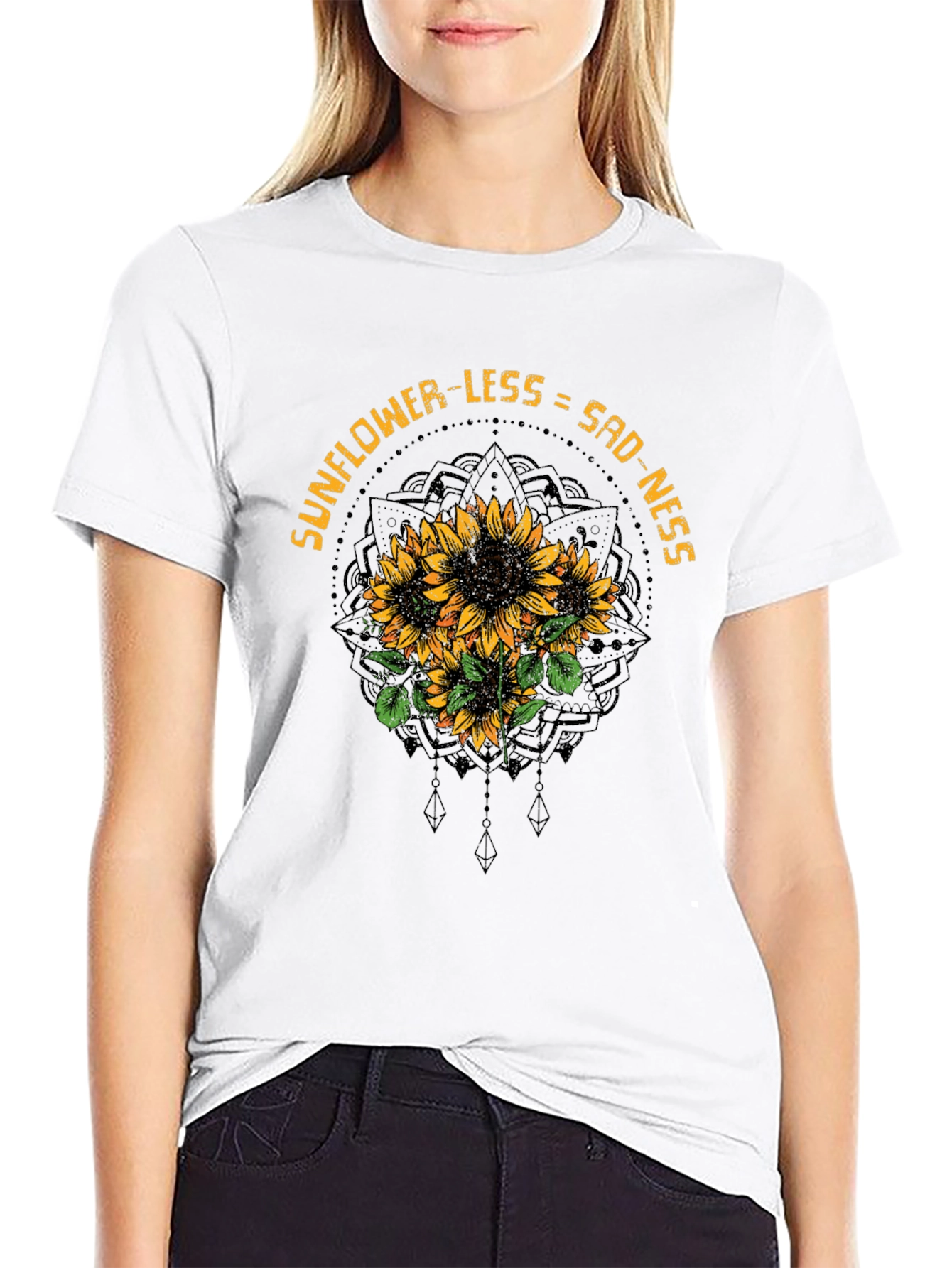 Sunflower Sadness Graphic Tee - Stylish Comfort