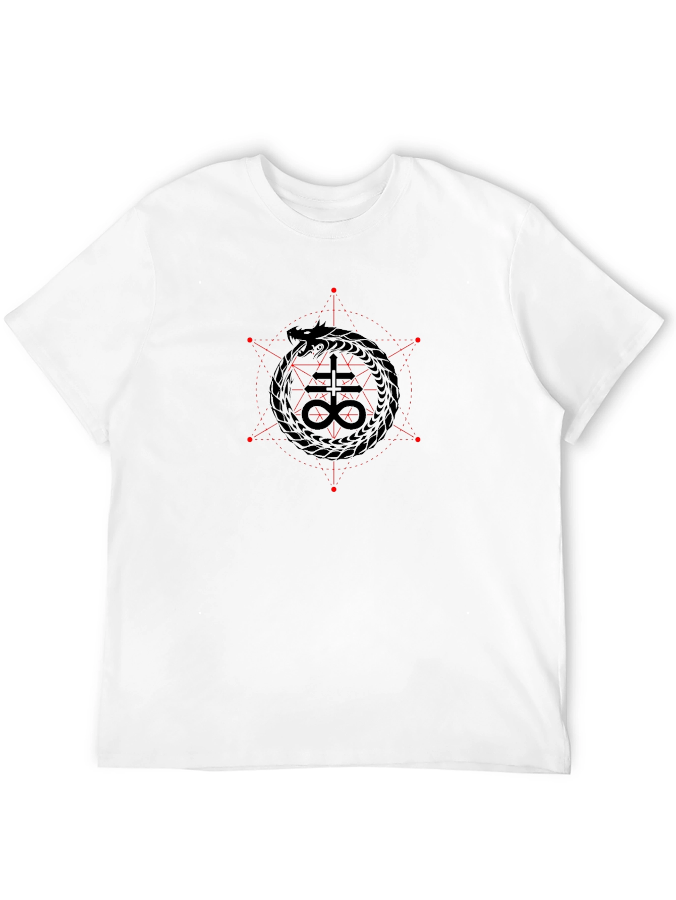 Ouroboros Leviathan Cross Black Graphic Tee