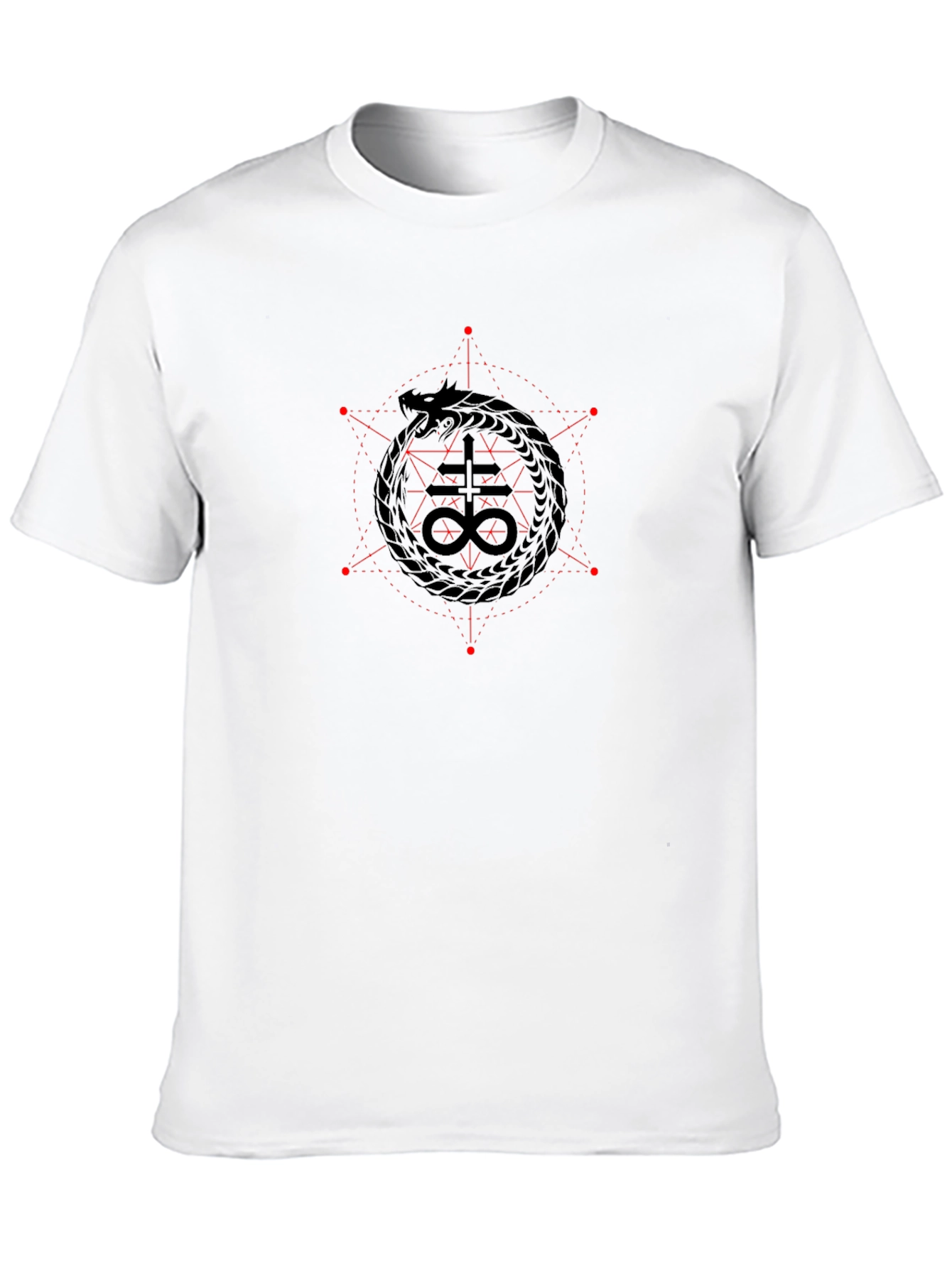 Ouroboros Leviathan Cross Black Graphic Tee